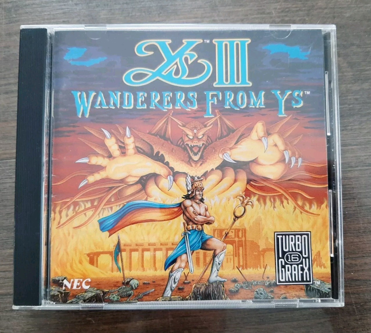 Ys III 3: Wanderers From Ys for TurboGraFX 16 CD / TurboDUO Complete Authentic!