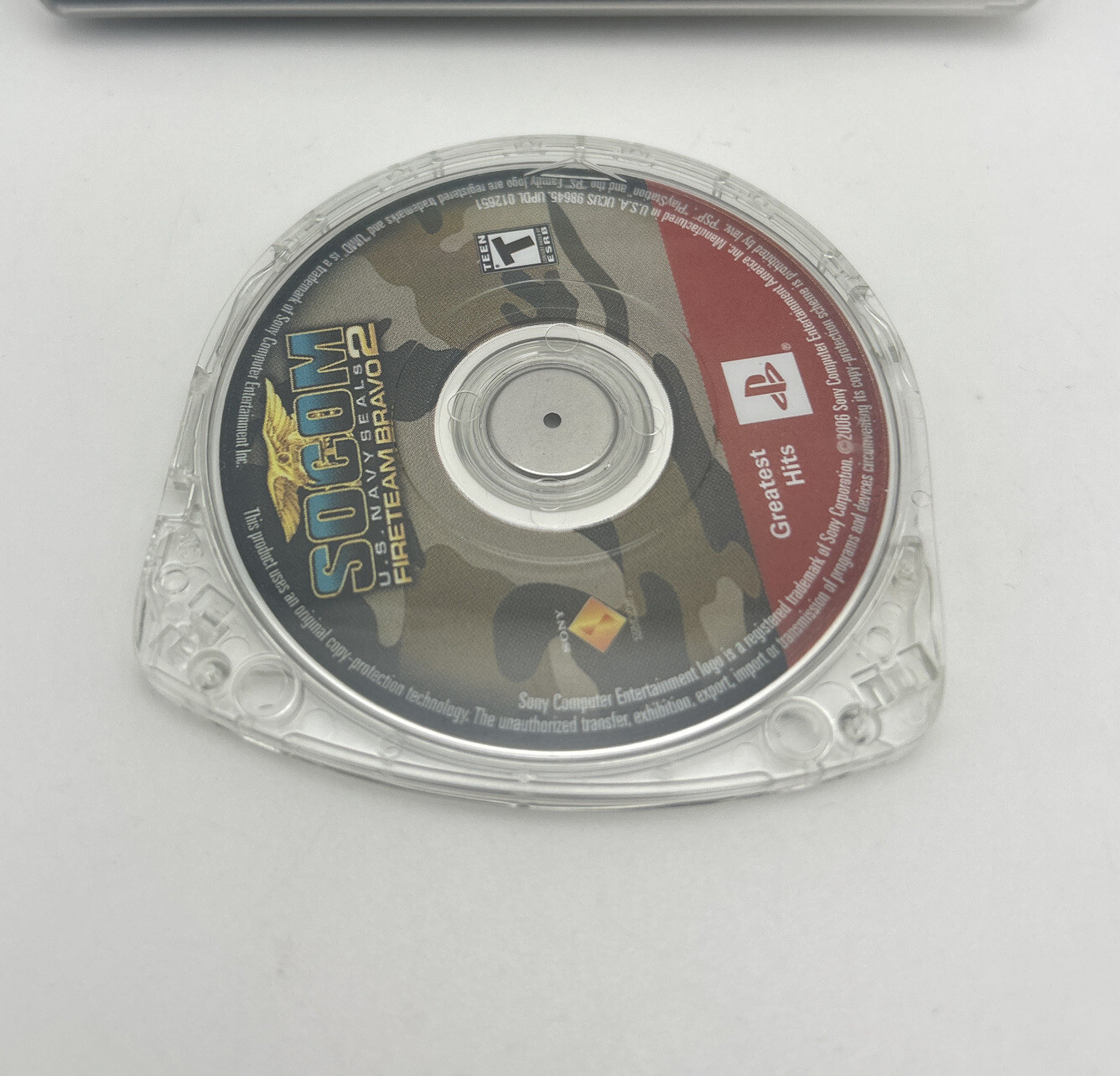 SOCOM: U.S. Navy SEALs — Fireteam Bravo 2 (Sony PSP, 2006) No Manual-Tested