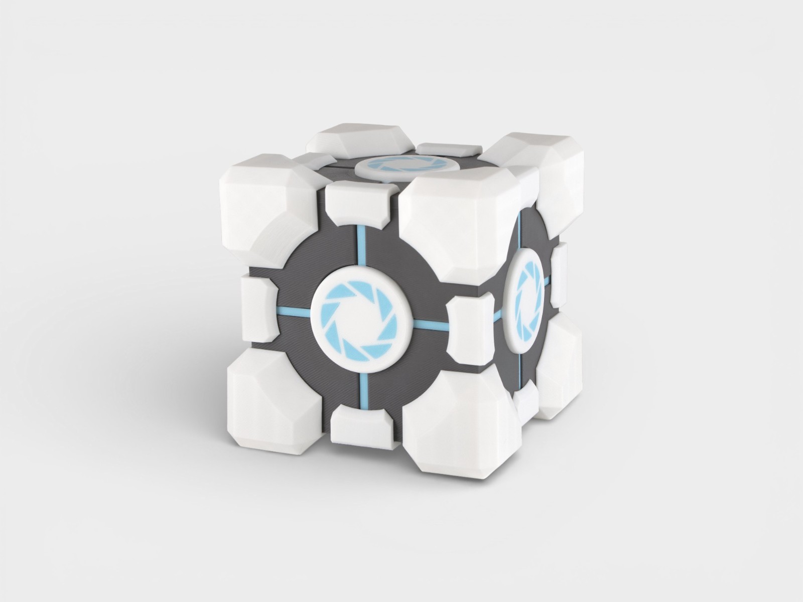 Portal Companion Cube Box | 3D Printed Weighted Companion Cube Storage Container