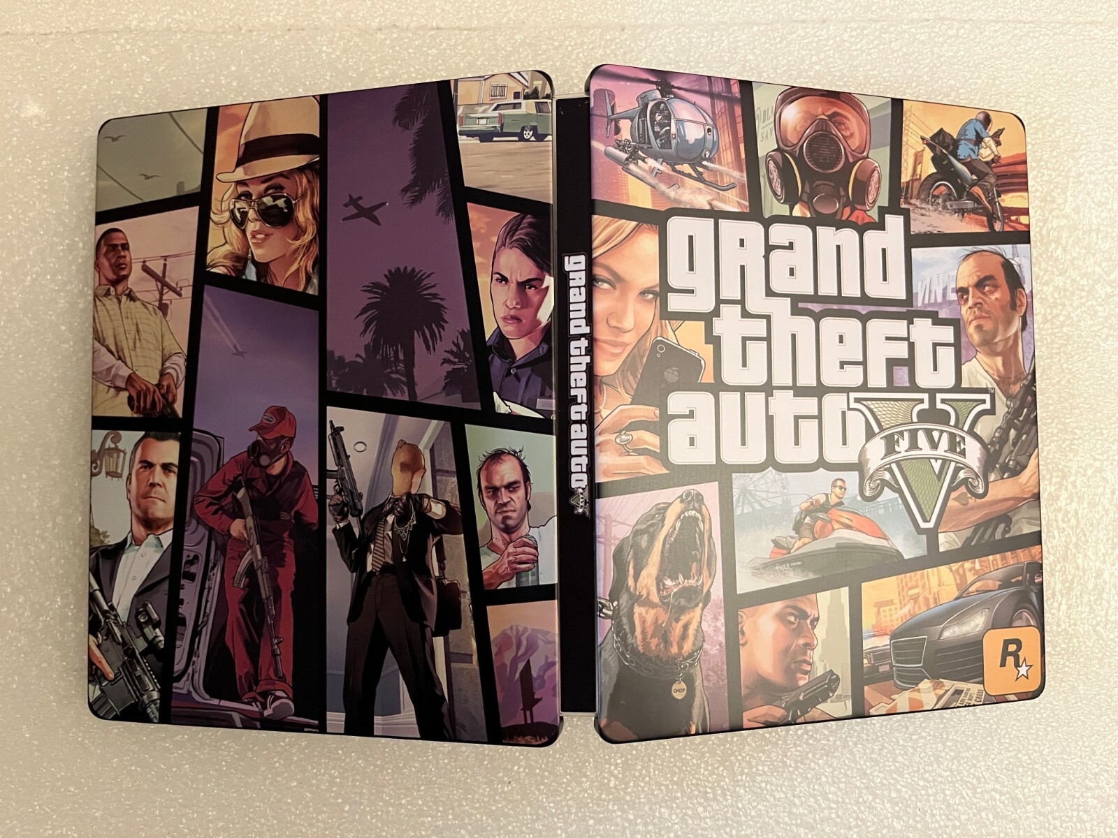 Grand Theft Auto: V Custom-Made G2 Steelbook Case PS4/PS5/XBOX (NO GAME) V2