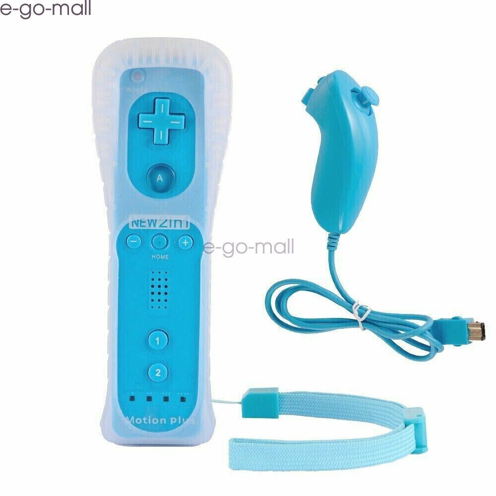 Wii Remote Motion Plus Wireless Controller Nunchuck for Nintendo Wii & Wii U