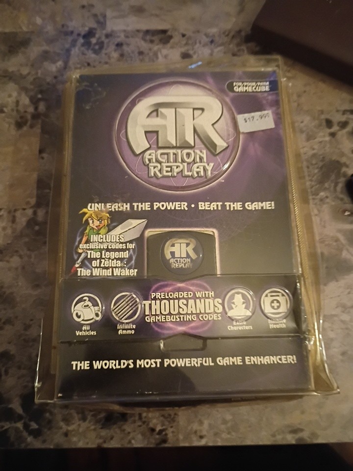 Action Replay for GameCube, Disc + Memory Card & Box
