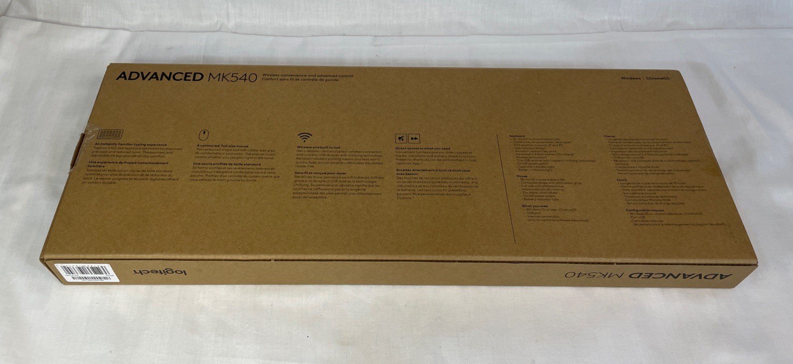 Logitech MK540 Advanced Wireless Keyboard and Mouse Combo for Windows, Black