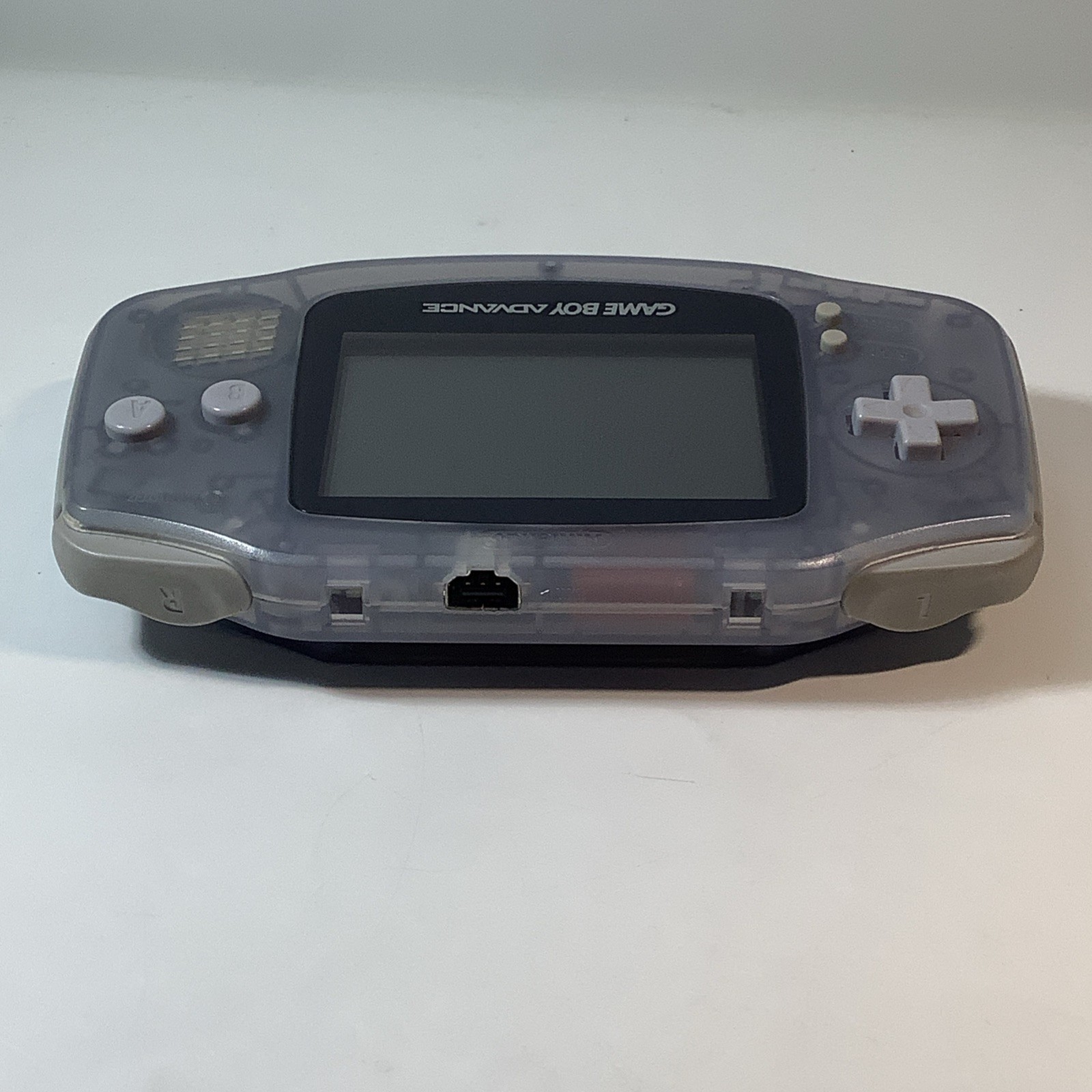 Nintendo Game Boy Advance GBA Glacier Handheld System Console AGB-001 – Tested