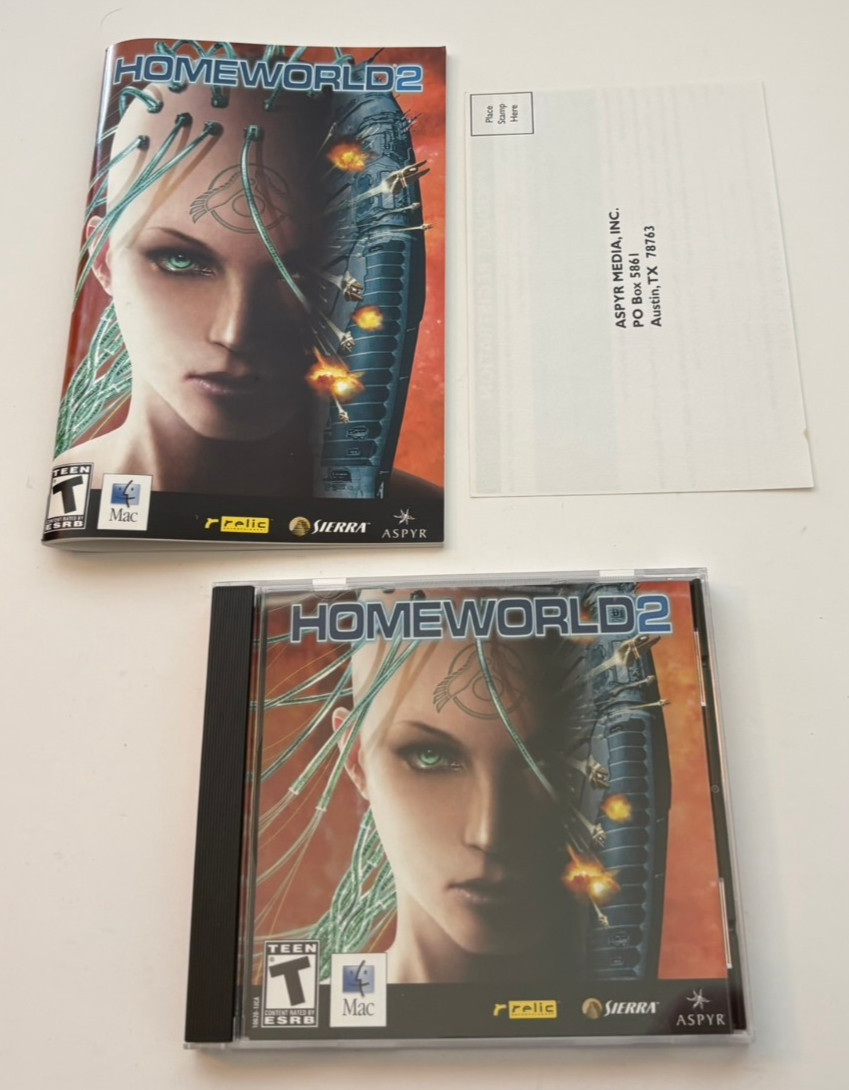 Homeworld 2 (2004) MAC Apple Macintosh Sierra Aspyr Relic Small Box Game