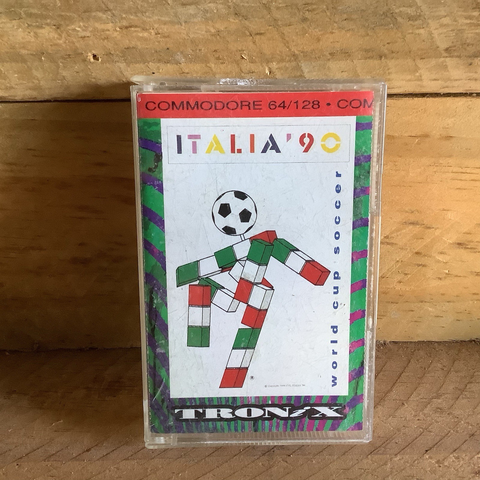 ITALIA ‘90 WORLD CUP SOCCER – COMMODORE 64 on CASSETTE BOXED Tested
