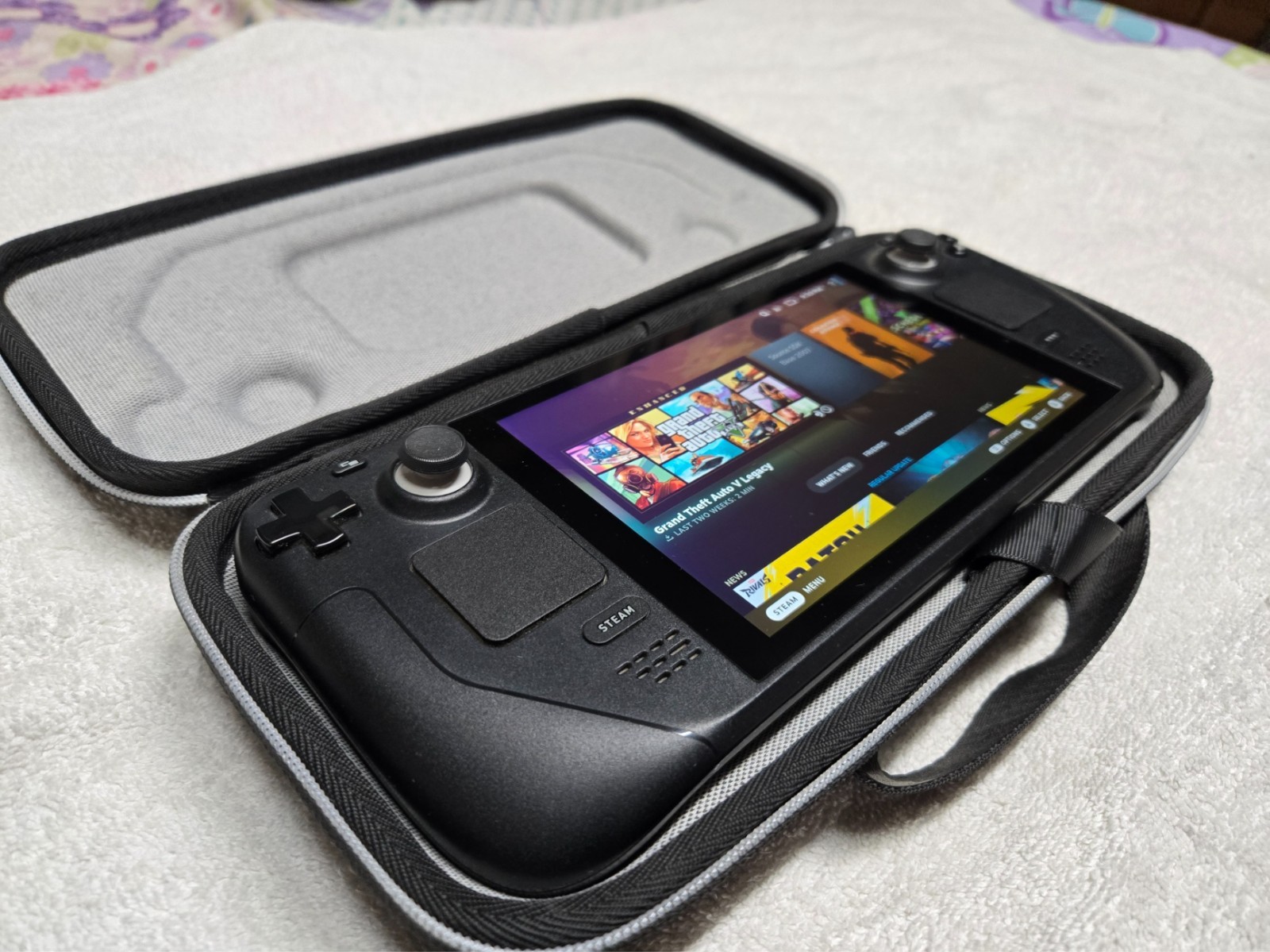 Valve Steam Deck 512GB Handheld Gaming Console – Case included, no charger