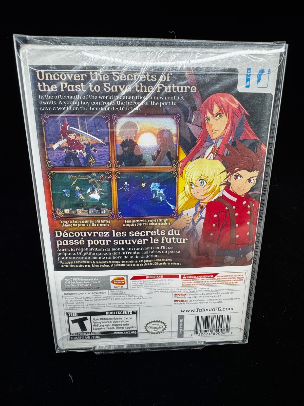 Tales of Symphonia Dawn of the New World- Wii- New & Sealed