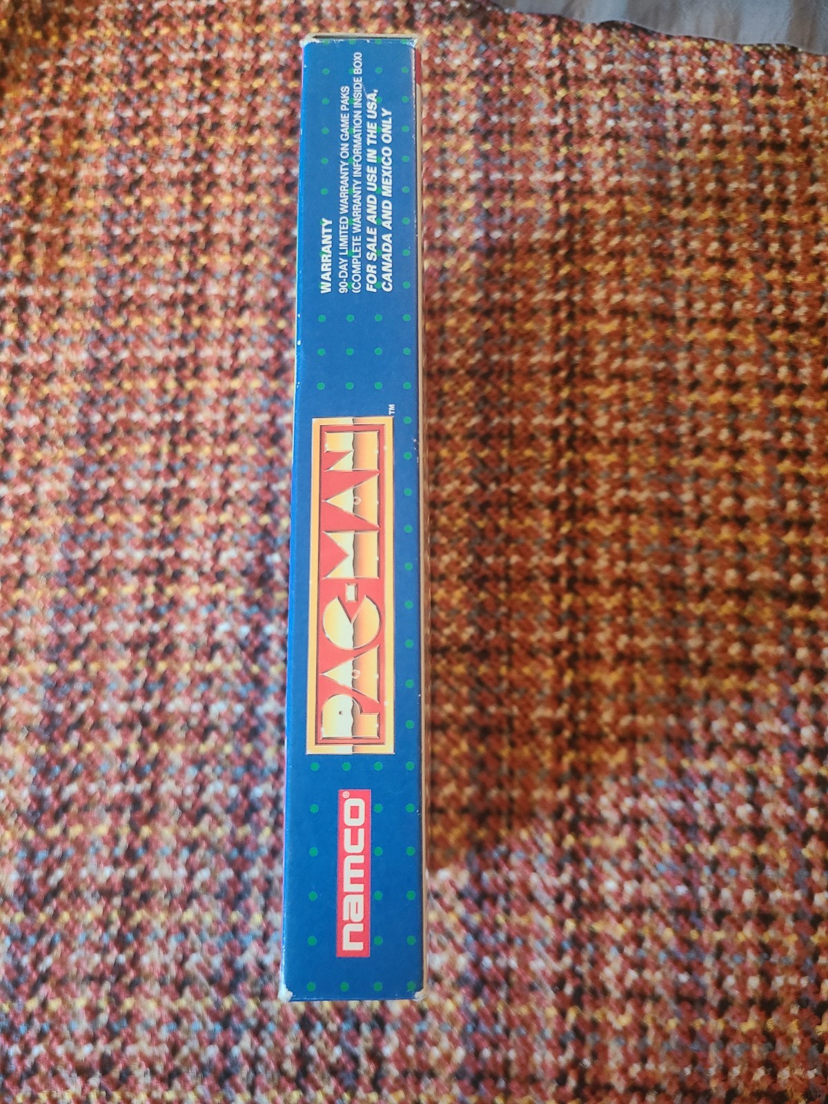 Pac Man Nes Namco Cib w/ reg card Authentic Tested Working Nintendo