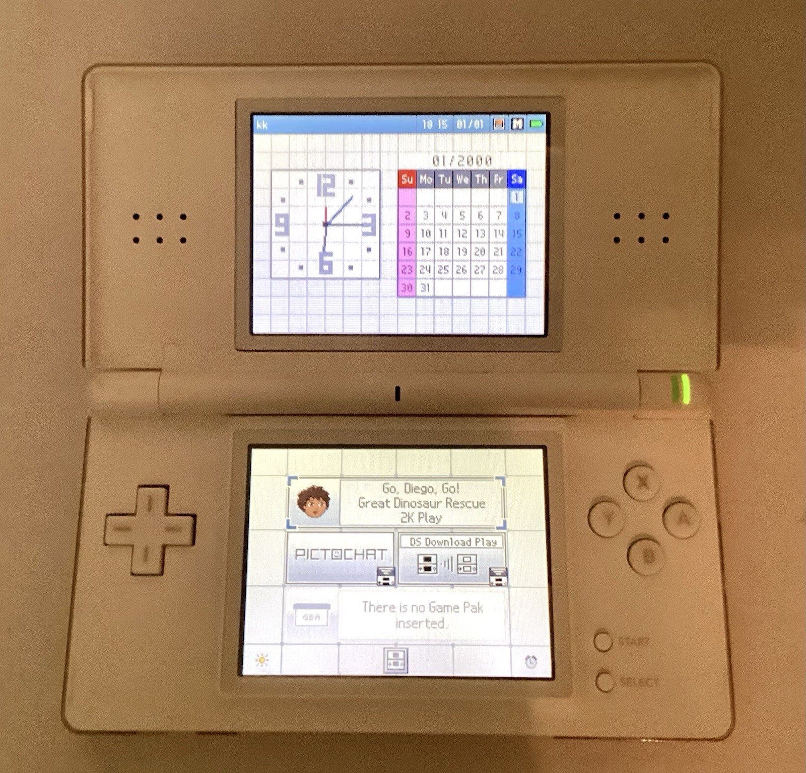 Nintendo DS Lite USG-001 with OEM Charger USG-002 & Stylus Tested Working