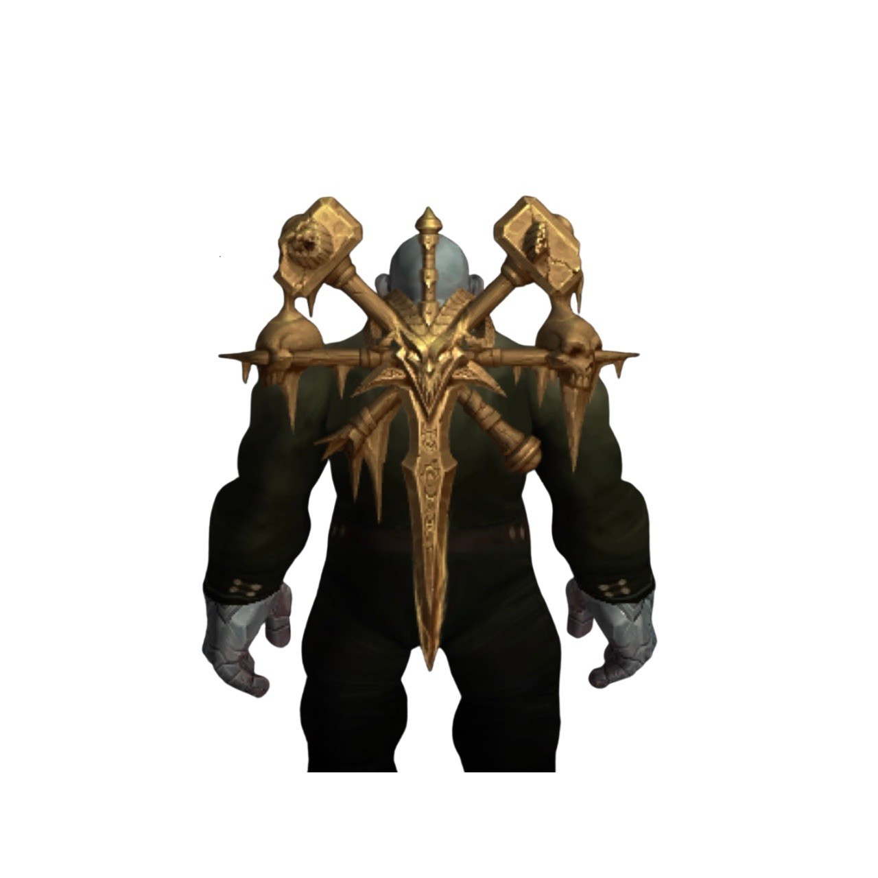 Warcraft WoW Arsenal Golden Crests of the Kingdom Transmog Set 30th Anniversary