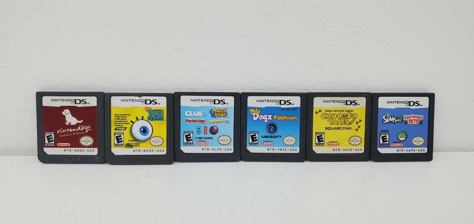 Bundle 6 Nintendo DS Games pre owned