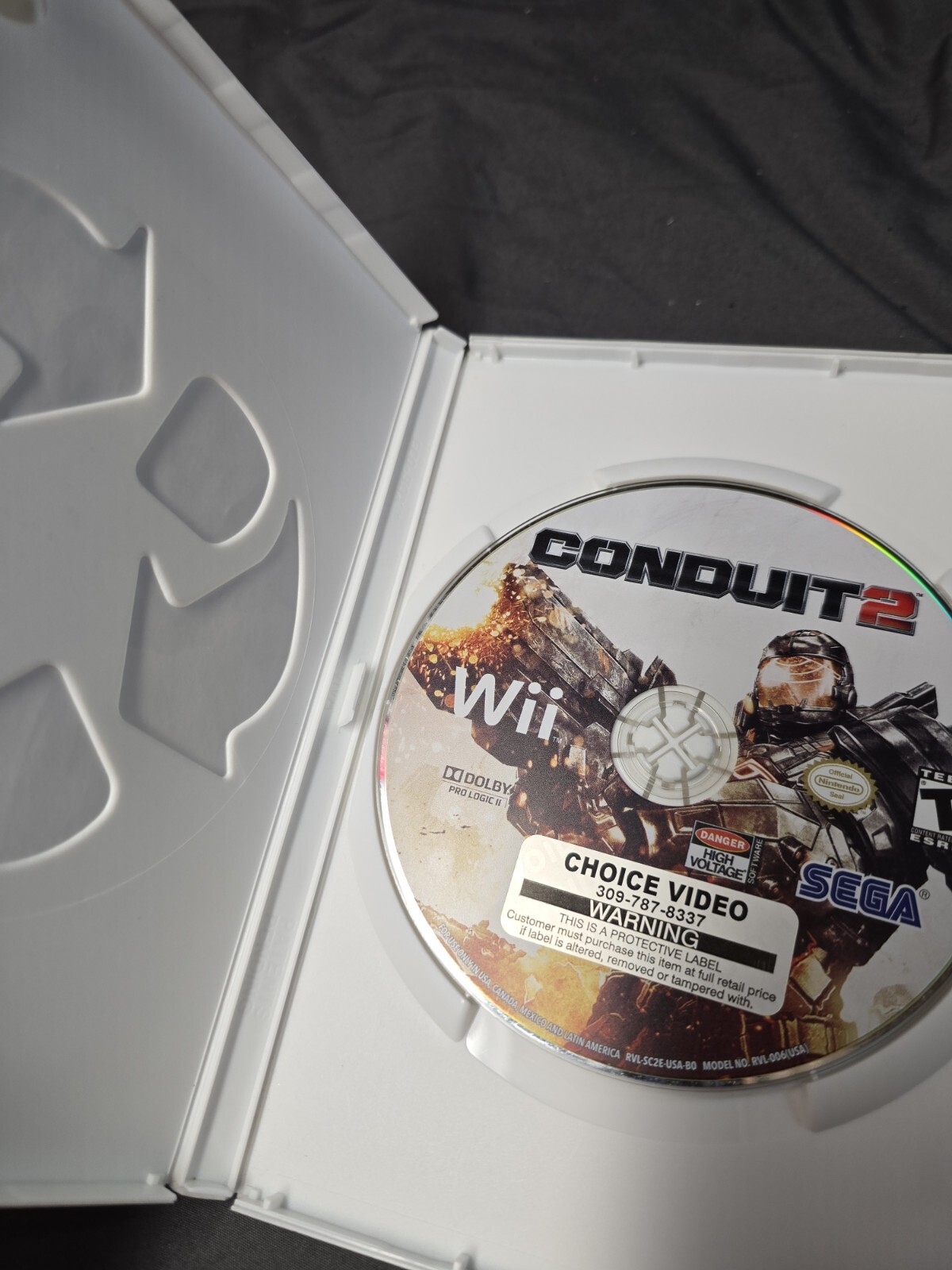 Conduit 2 (Nintendo Wii, 2011) NO MANUAL TESTED
