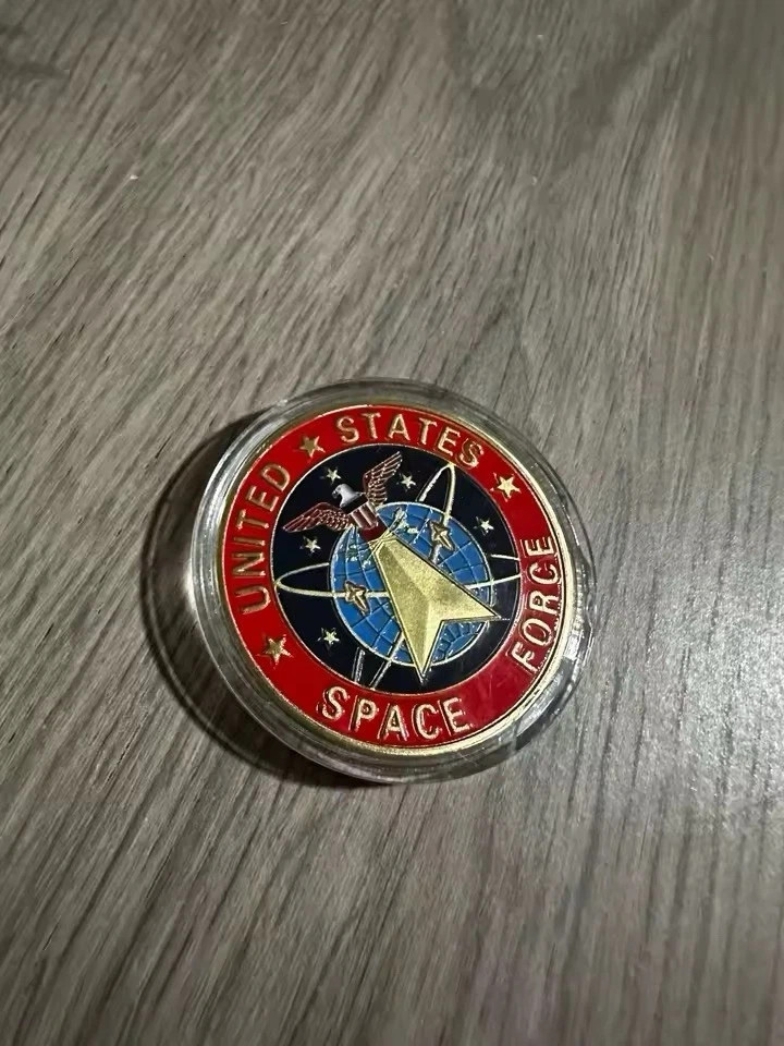 Vault Boy Fallout Themed USA Space Force Commemorative Challenge Coin Gamer Gift