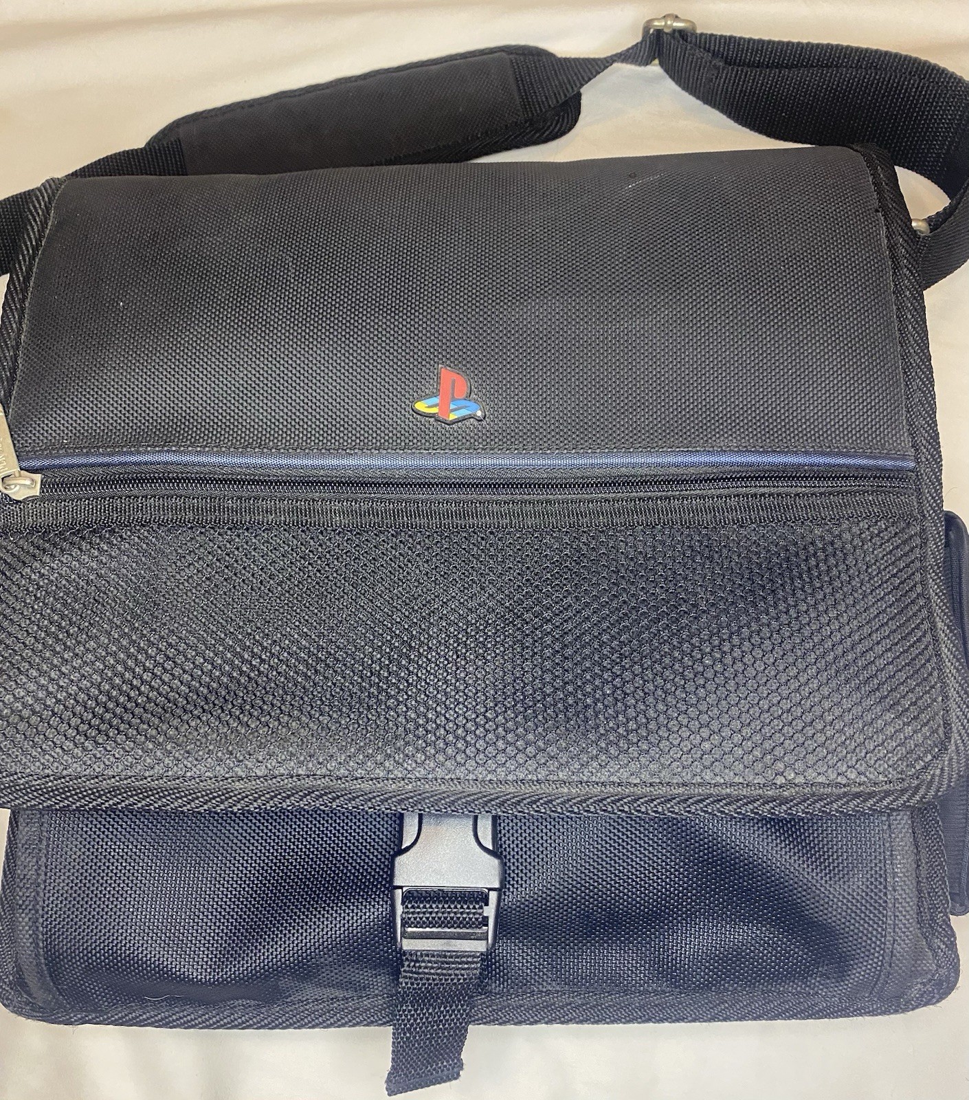 2000s Official Sony PlayStation 2 PS2 Game Console Padded Carry Case Travel Bag