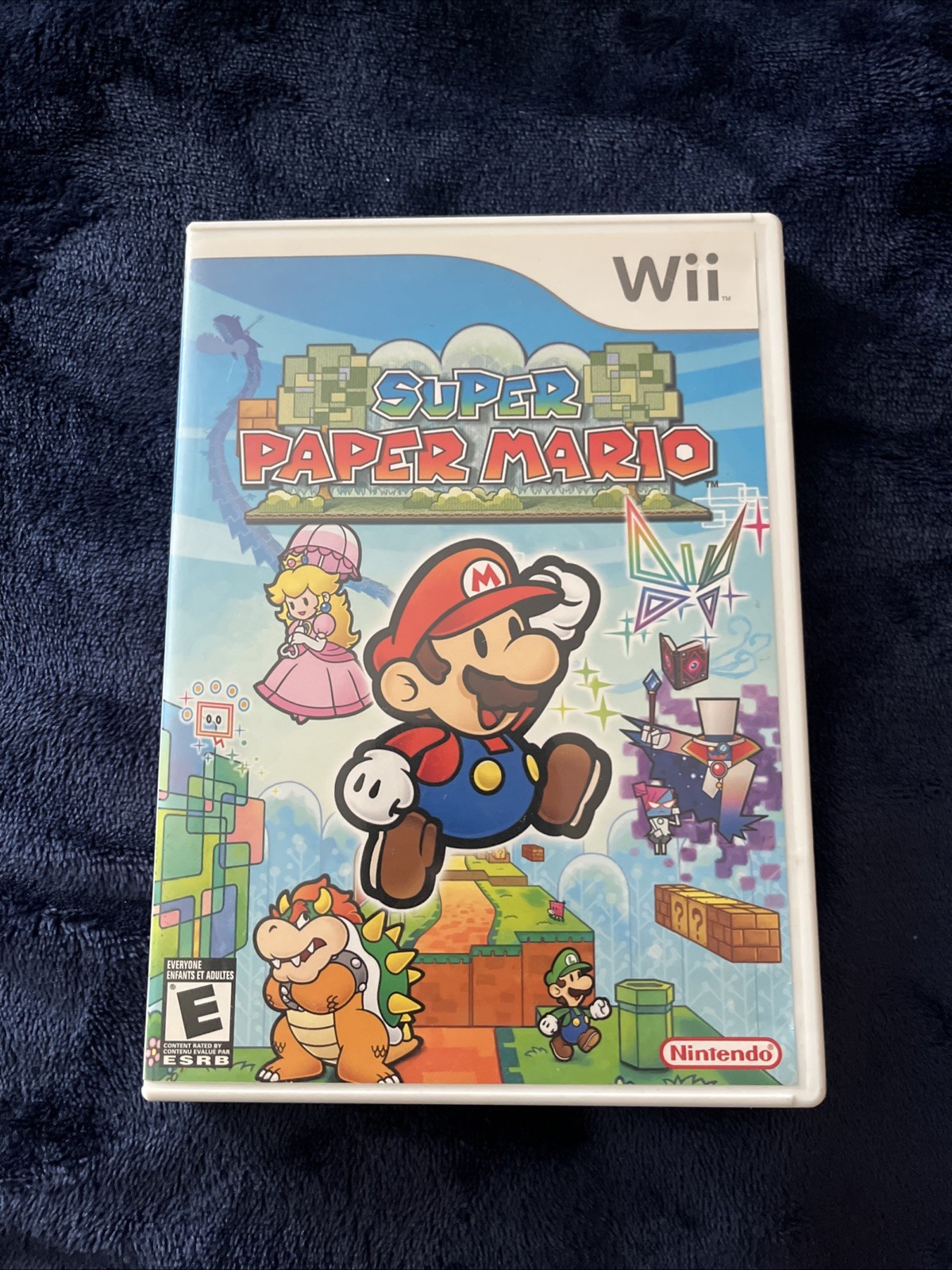 Super Paper Mario (Nintendo Wii, 2007) Complete CIB w/ Manual – Tested & Working