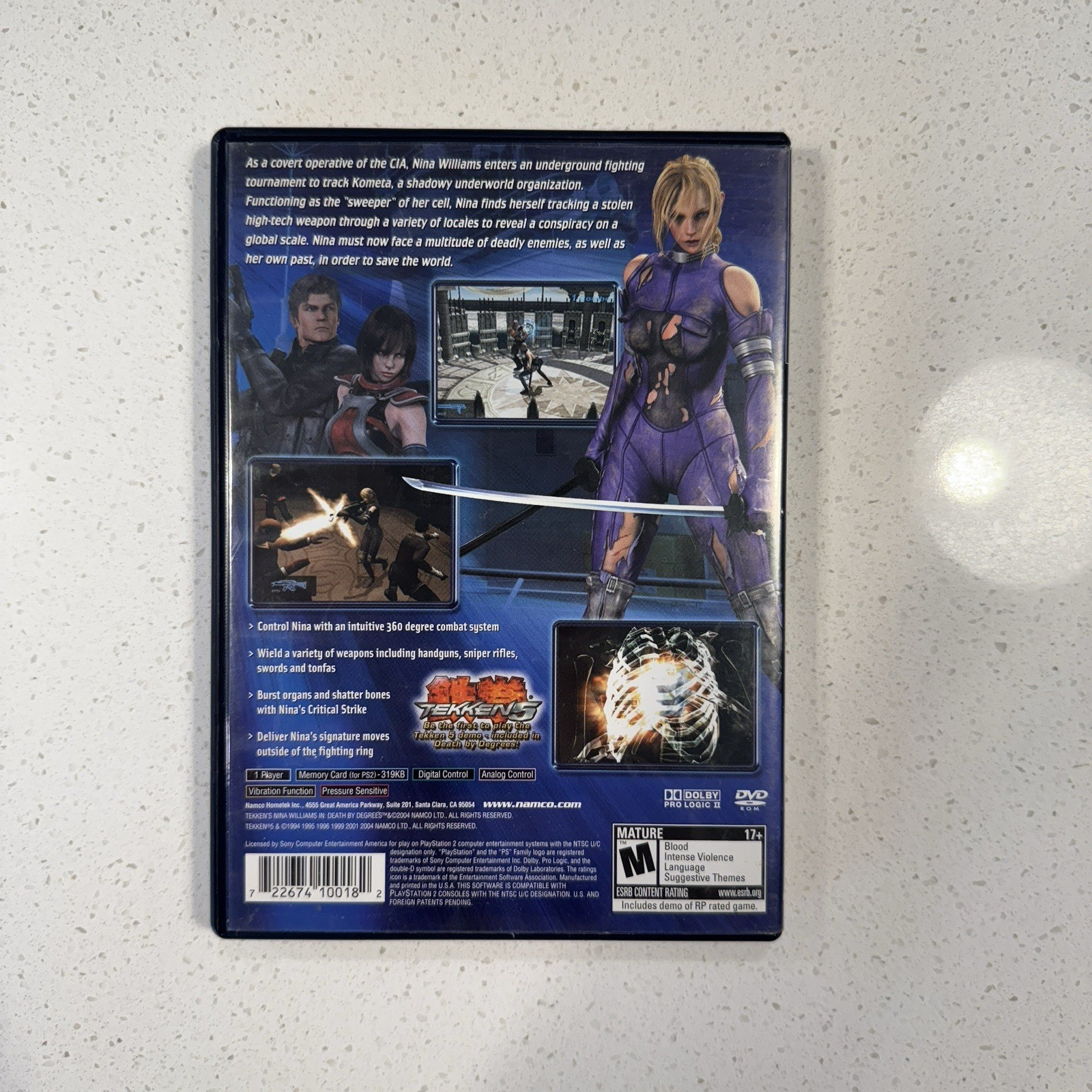 Death by Degrees (Sony PlayStation 2, 2005) PS2 Complete in Box CIB Tested