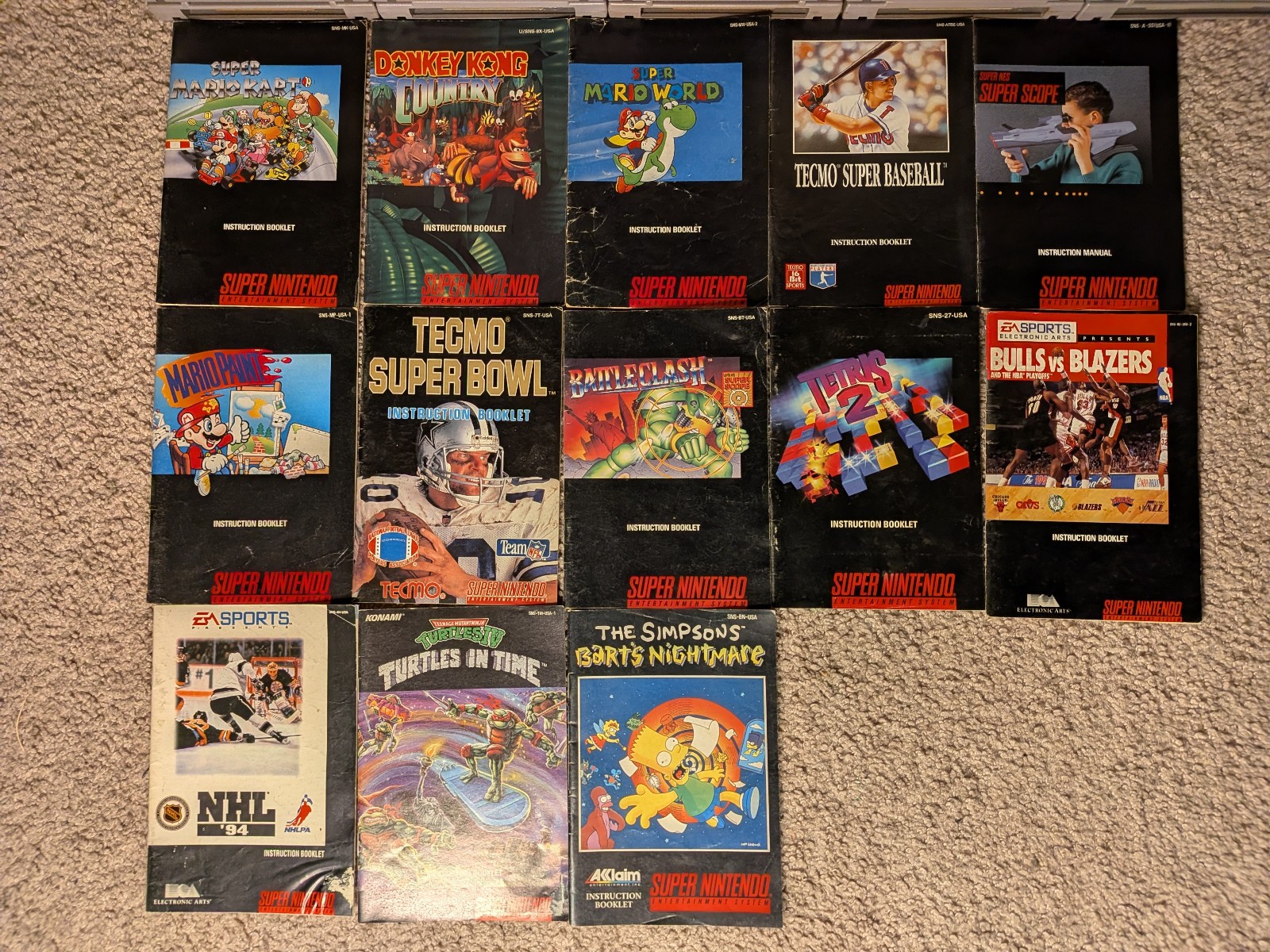 SNES CARTRIDGE – PICK YOUR CART – TESTED* – WORKS* – SEE DESC* MAY HAVE MANUAL*