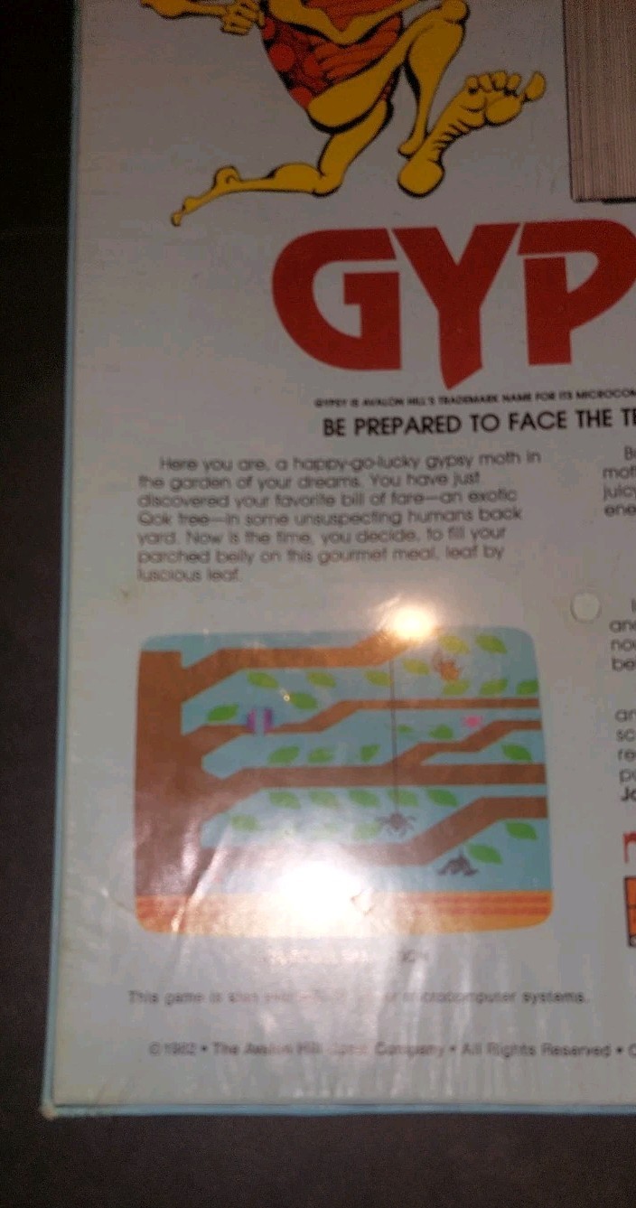 VINTAGE SEALED Gypsy (Atari 400/800, 1982) Avalon Hill Microcomputer Games Disk