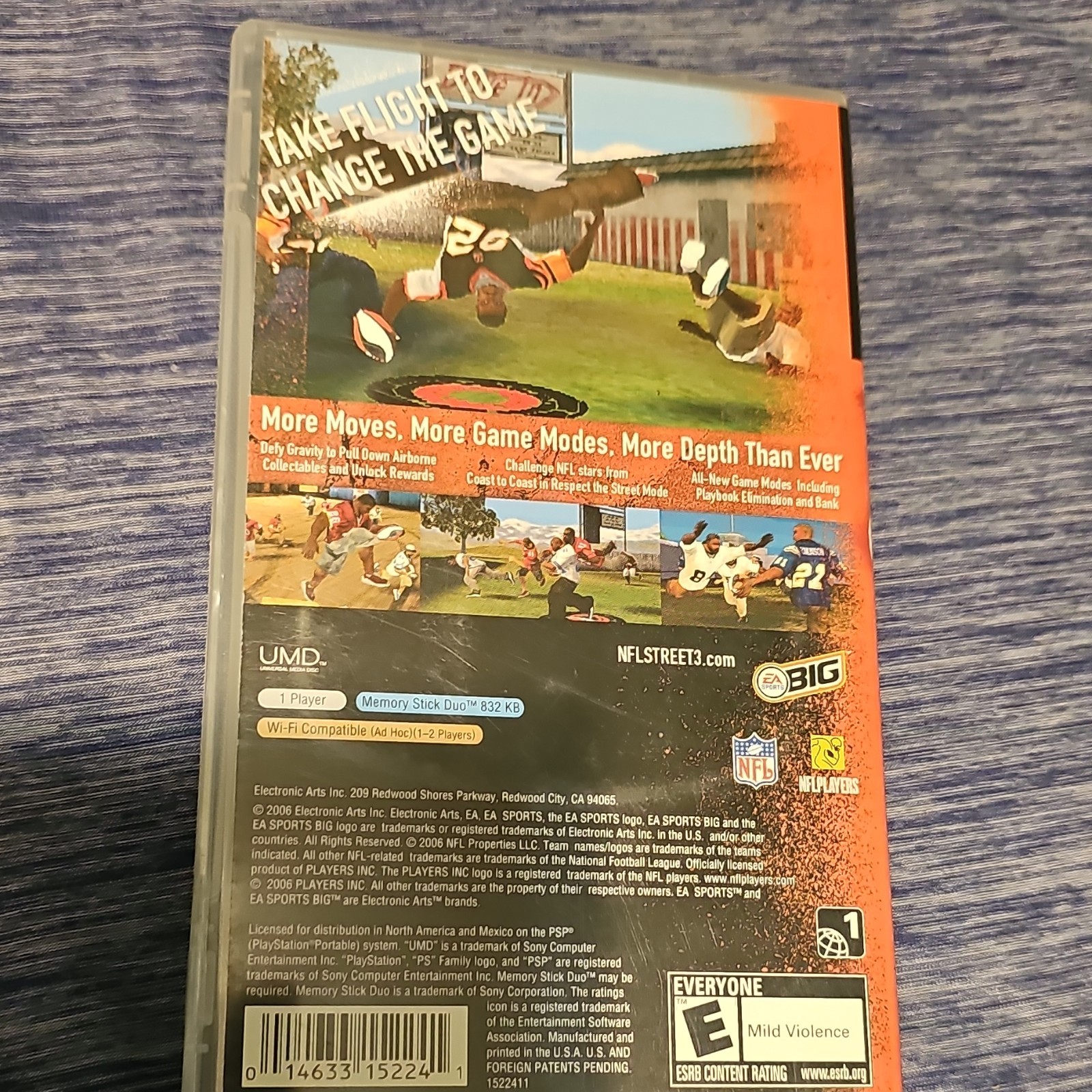 EA SPORTS BIG NFL Street 3 Sony PSP Sports Football E NTSC-U/C 2006 Manual