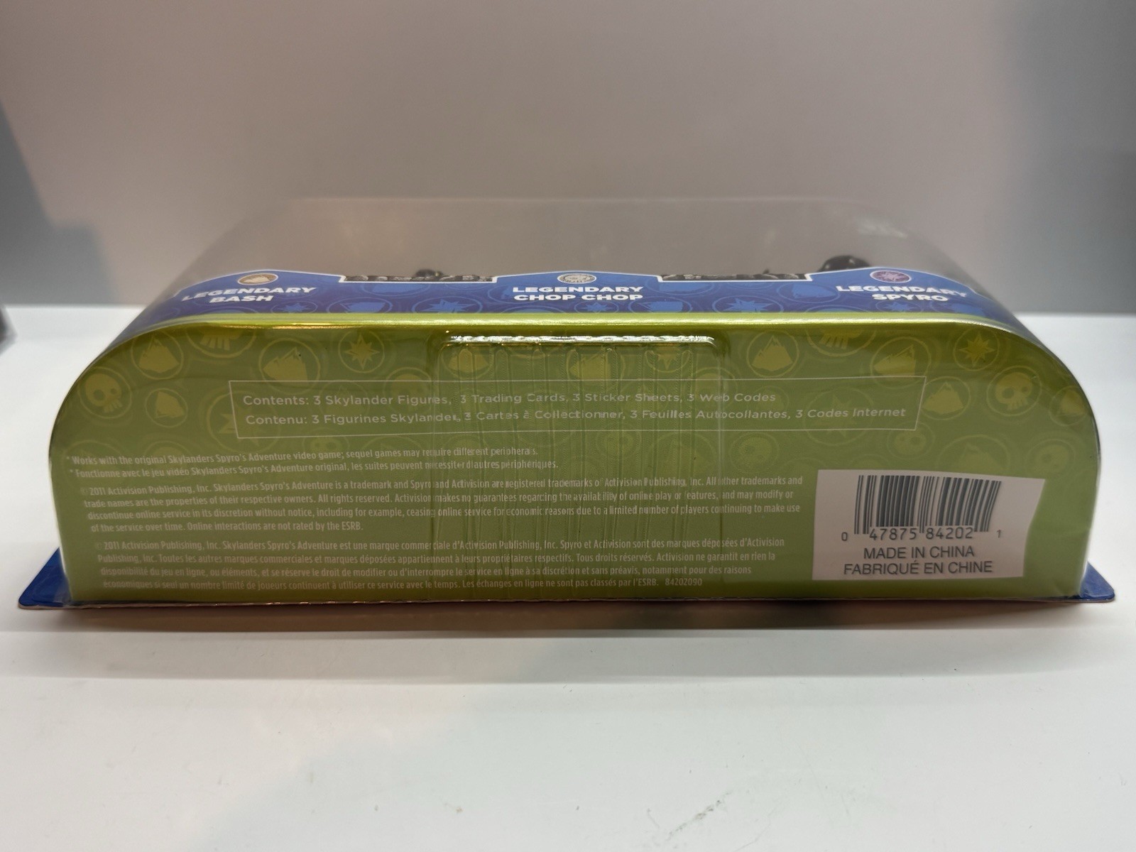 SKYLANDERS HOLY GRAIL NEW SEALED TOYS R US Legendary Bash/Chop Chop/Spyro figure