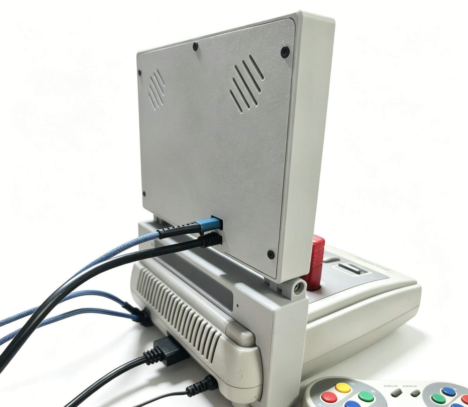 8″ SFC LCD Monitor 1024×768 720P Upscaler USB-C Plug & Play