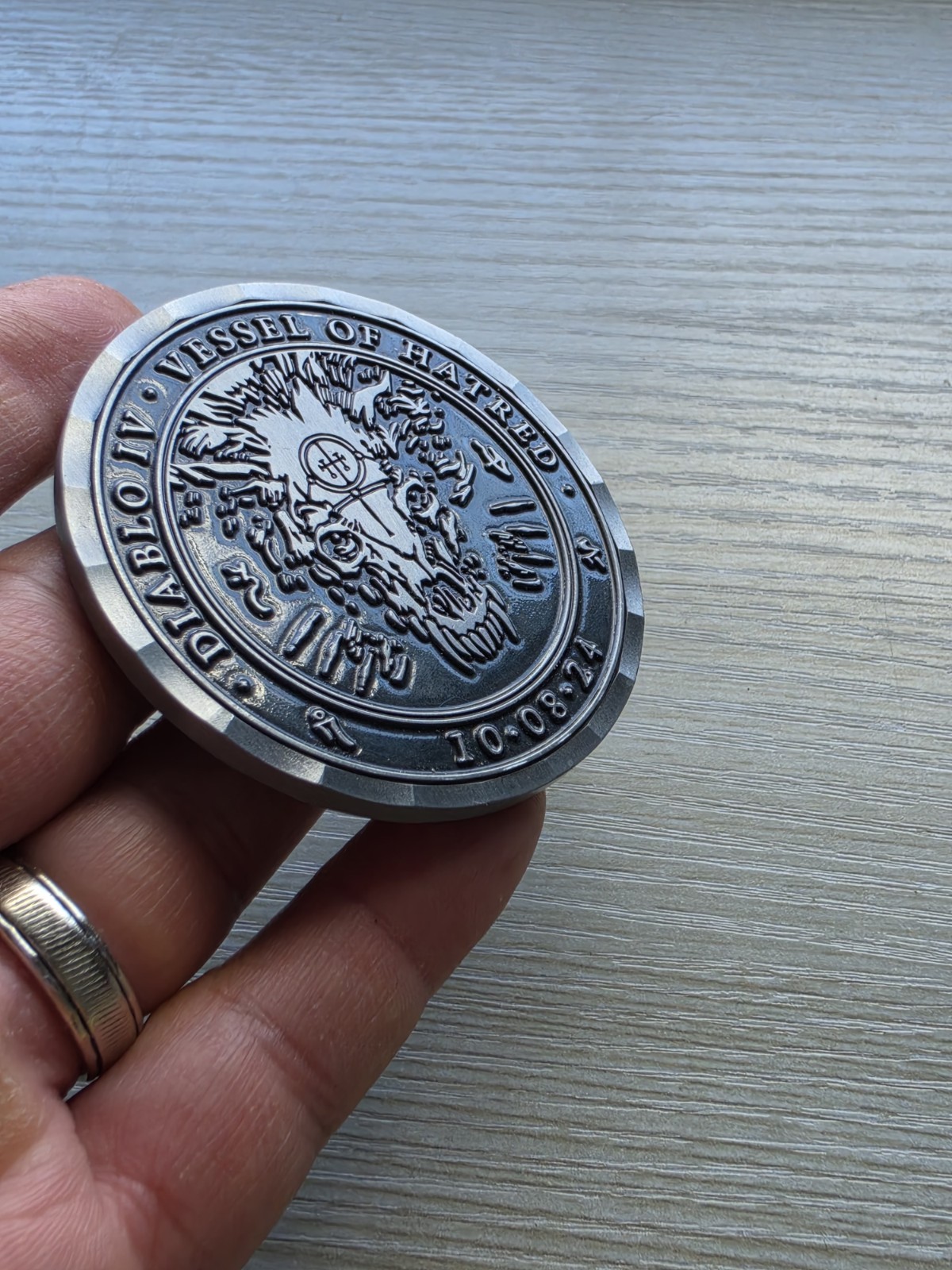 Diablo 4 IV Developer Coin Medal Vessel Of Hatred Launch VOH D4 Rare Blizzard PC