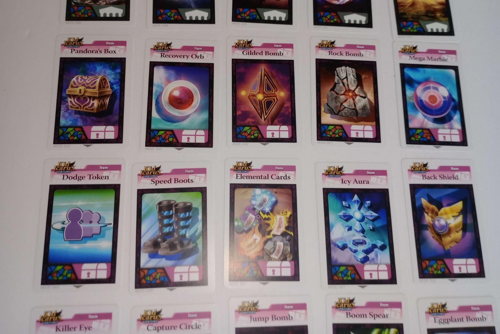 Nintendo 3DS Kid Icarus Uprising AR Cards Lot 28 Count Excellent Condition