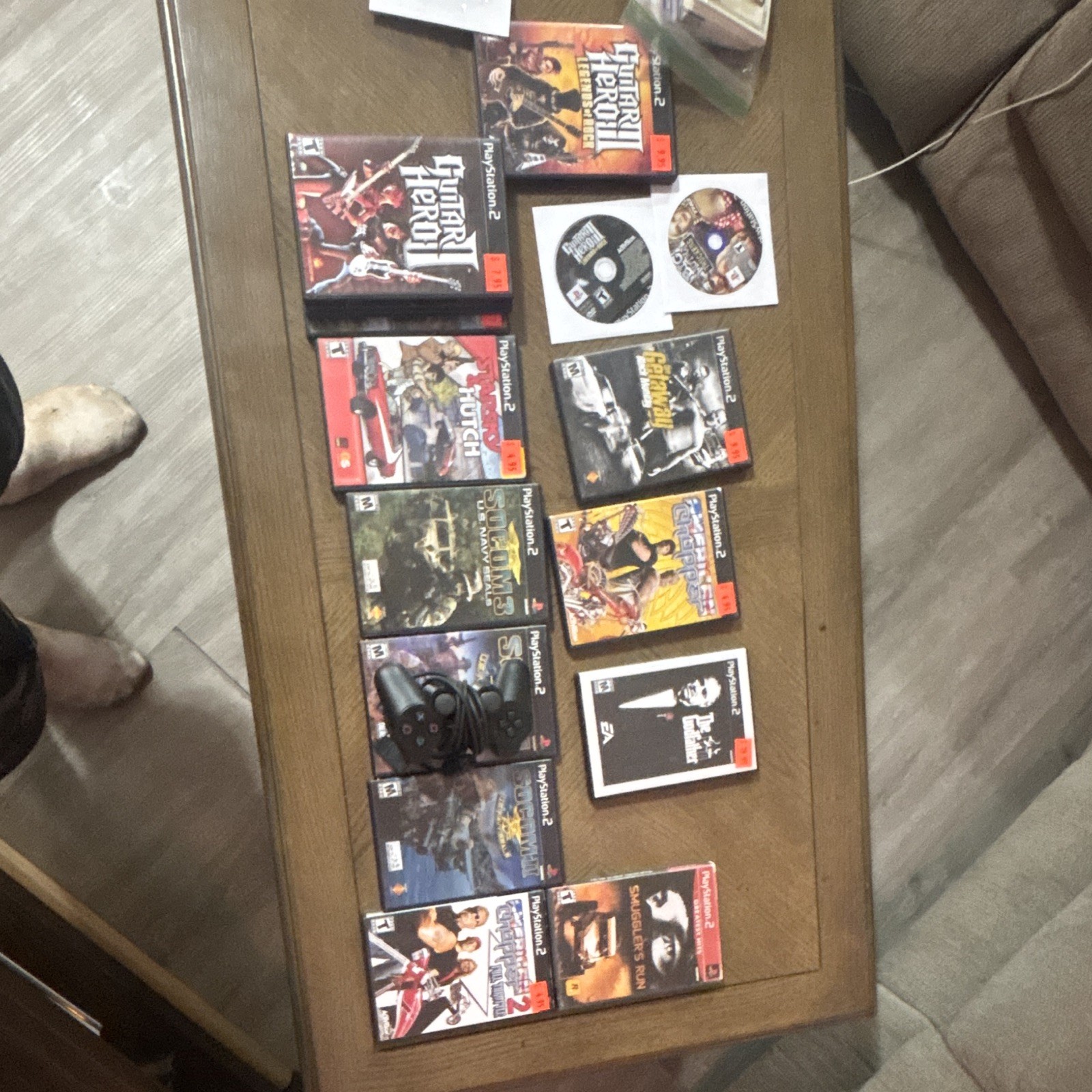 Sony PlayStation 2 PS2 Console w/ Wired Controller + Games Lot NTSC-U/C