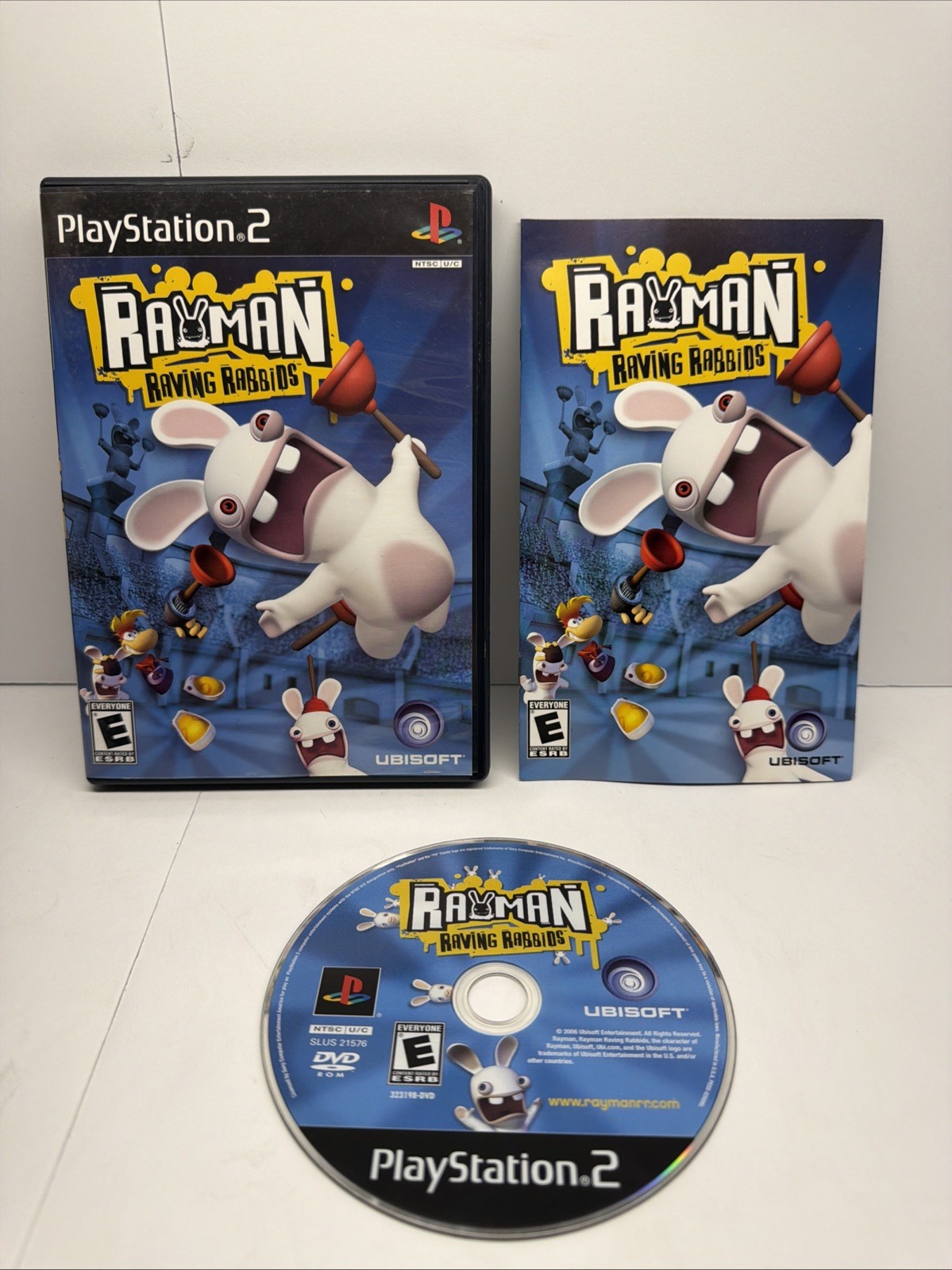Rayman Raving Rabbids (Sony PlayStation 2, 2006) CIB Tested Working