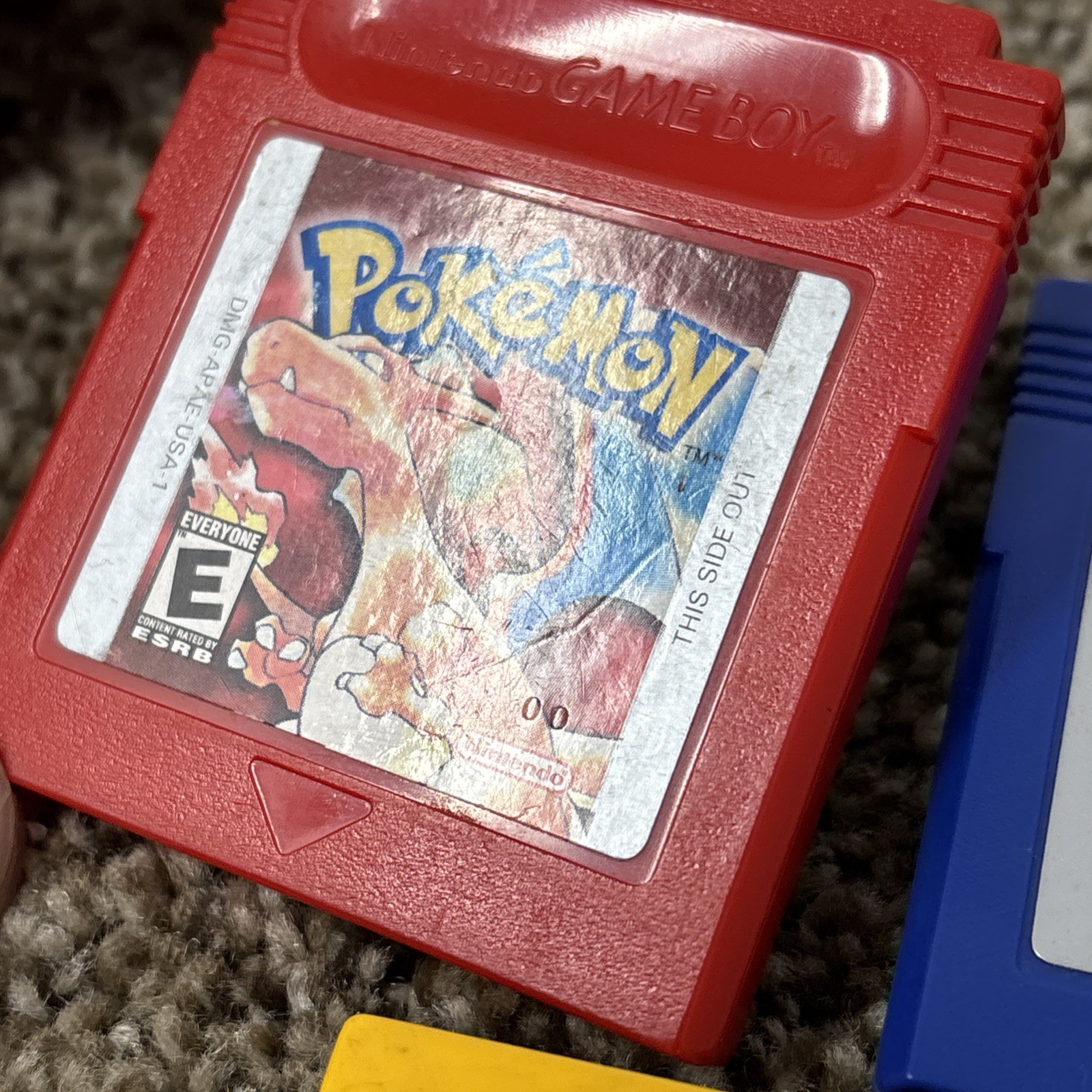 Pokemon Blue Red Yellow Gameboy Game Boy Authentic NEW BATTERY