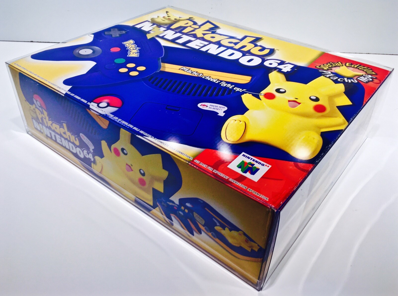 1 Console Box Protector For N64 Pikachu Edition Nintendo 64 Pokemon NTSC ONLY!