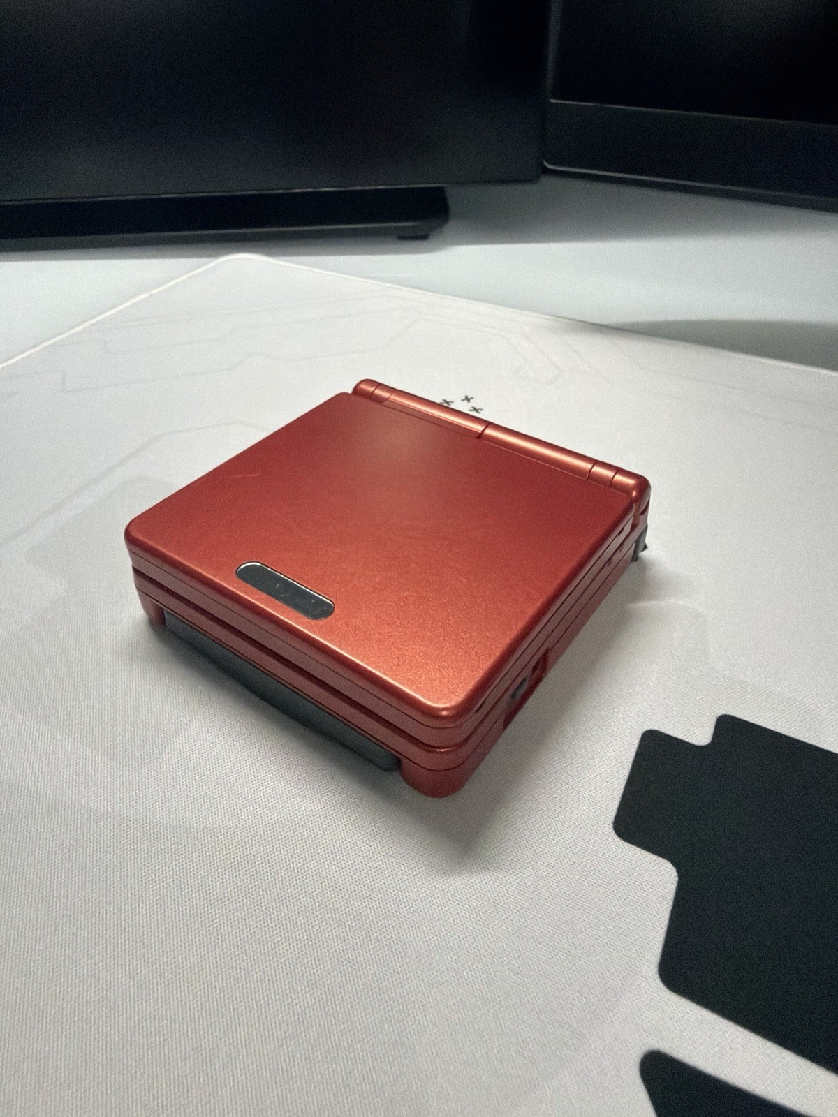 EXCELLENT Condition Flame Red Nintendo Game Boy Advance SP AGS-001
