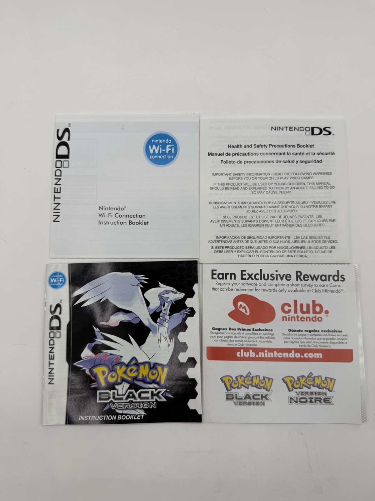 POKEMON BLACK VERSION NINTENDO DS AUTHENTIC TESTED MINT CLEAN 1st Print