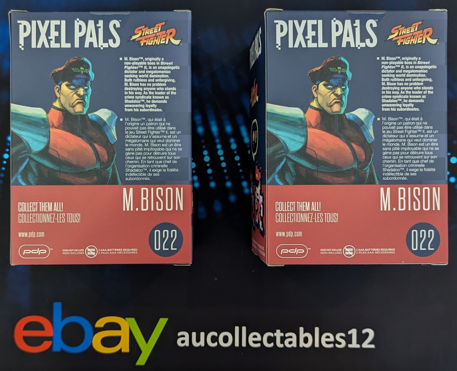 PDP Pixel Pals Street Fighter M.Bison #022 Light Up Figure