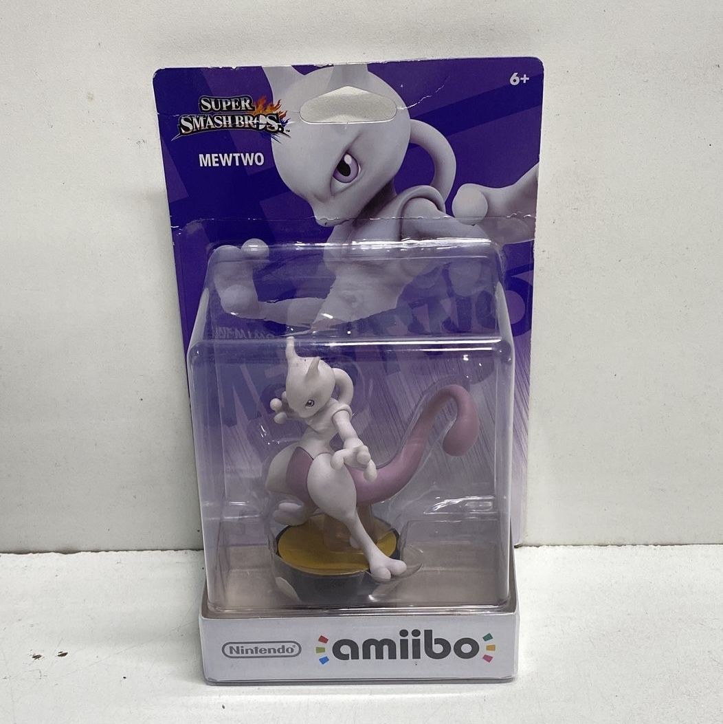 Nintendo amiibo Super Smash Bros Greninja & Mewtwo Pokemon Figure Lot 2 Sealed
