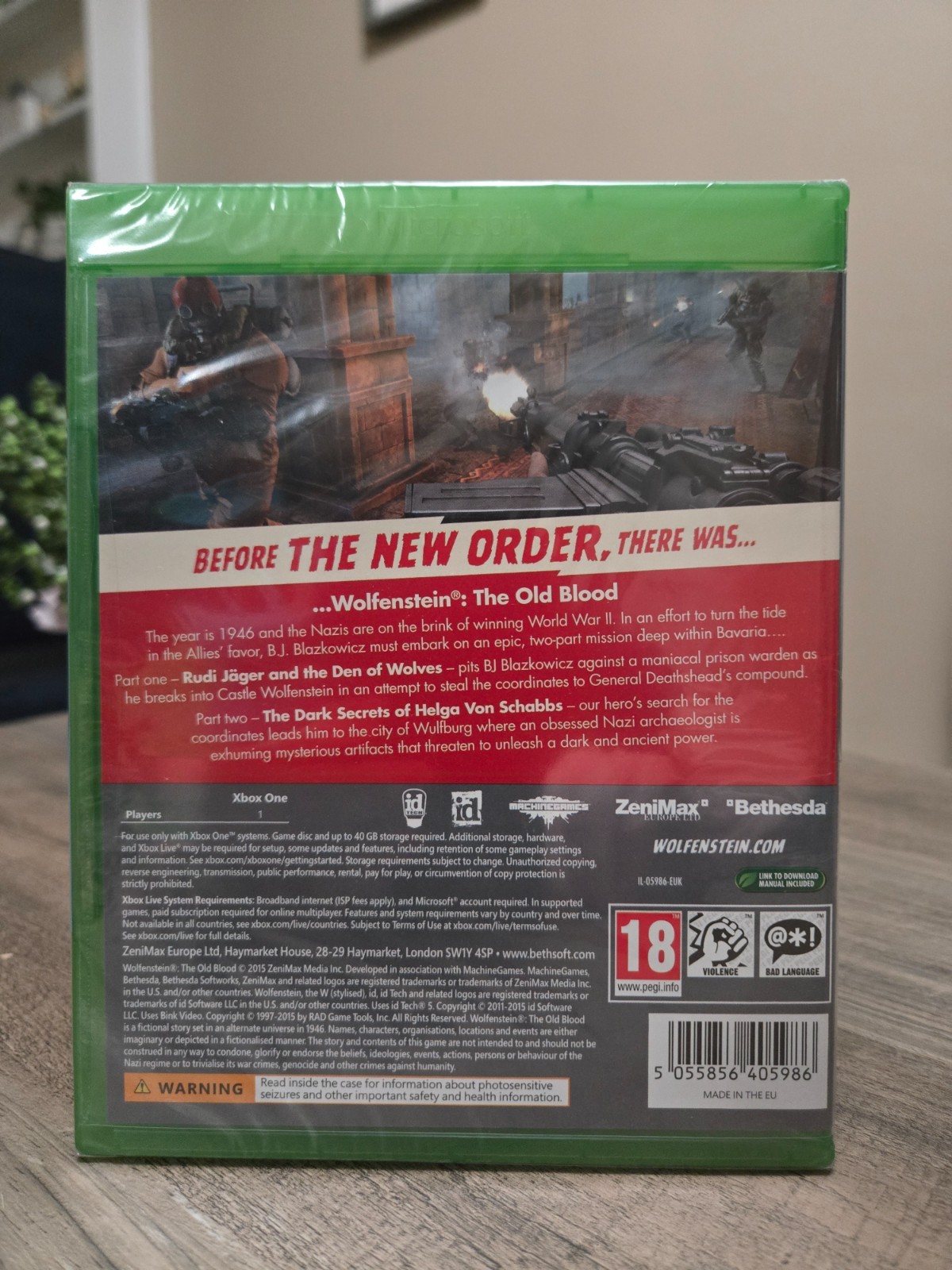 Wolfenstein the Old Blood Xbox One Sealed *Read Description*