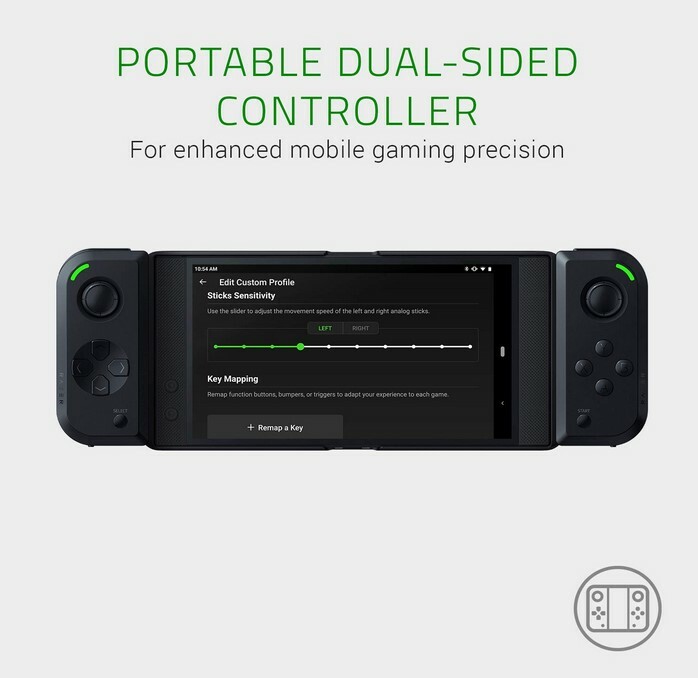 Razer Junglecat Dual-Sided Mobile Game Controller for Android: Modular Design