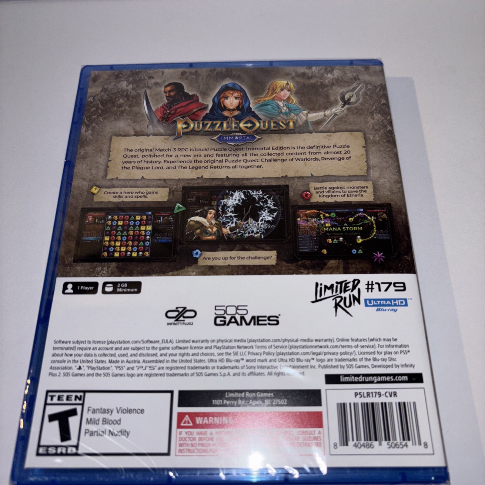 IN HAND! PUZZLE QUEST LIMITED RUN GAMES PS5 U.S. ESRB BRAND NEW!