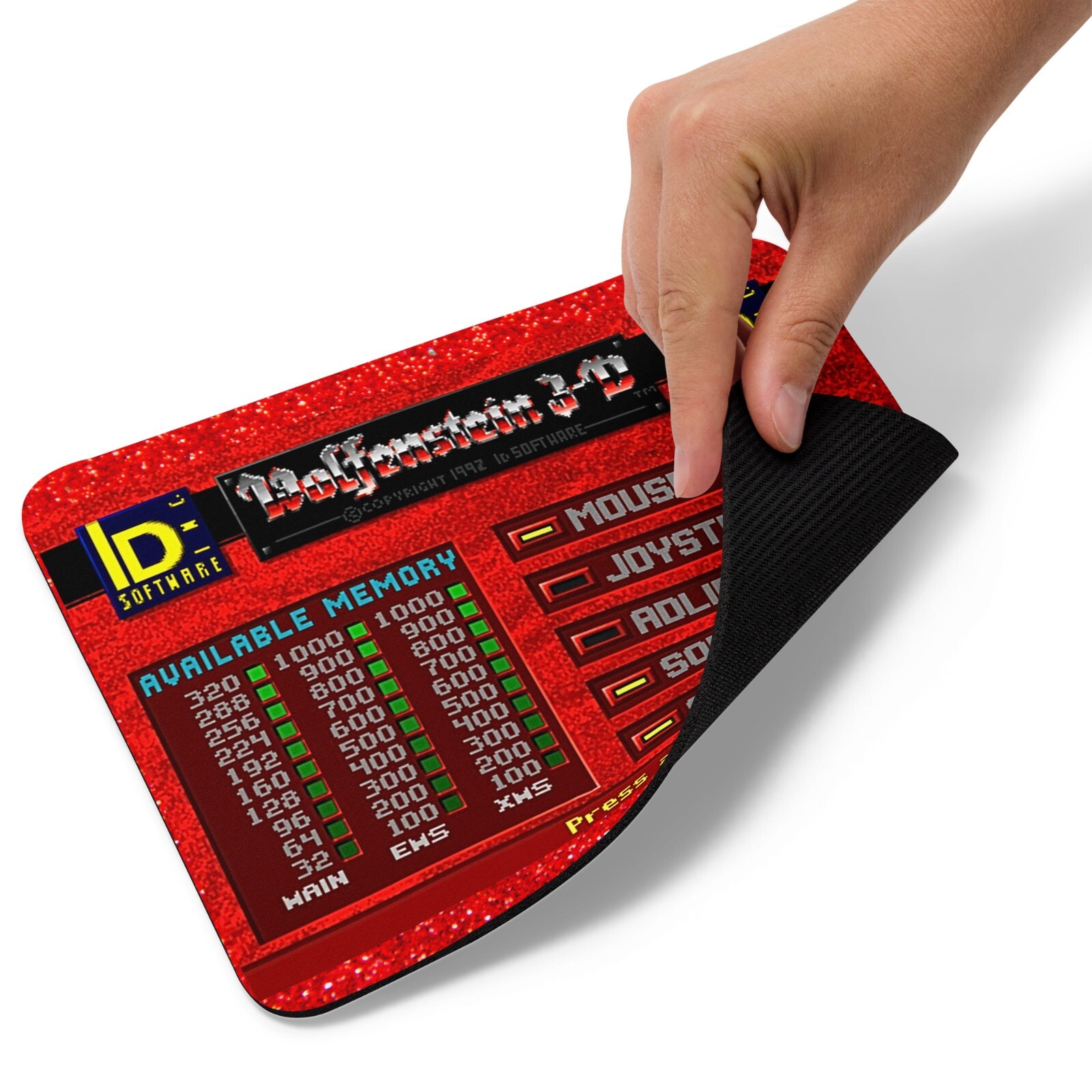 Wolfenstein 3d PC, 1995 Mouse Pad NEW 9.5″ x 7.75″ Non Slip Gaming ID Software