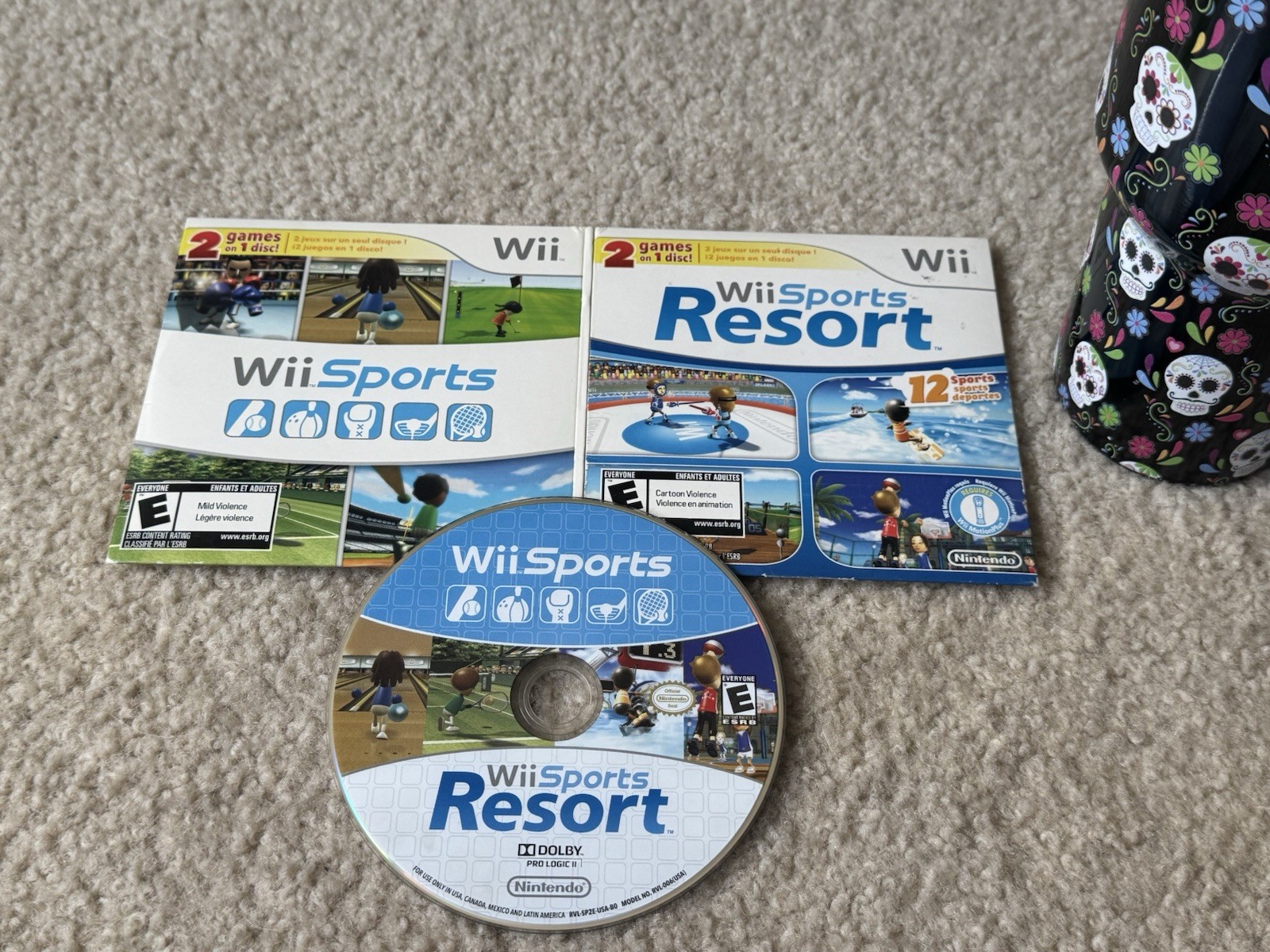 Wii Sports & Wii Sports Resort 2 in 1 Combo Disc Nintendo – Tested