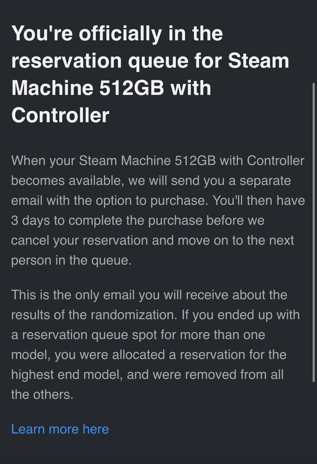 Steam Machine 512GB with Controller Valve PC *Presale