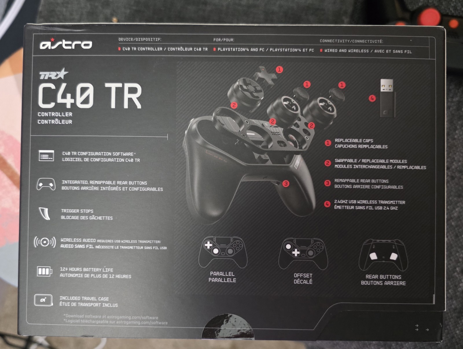 Astro C40 TR Controller for PlayStation 4 & PC, Wired/Wireless, Remappable