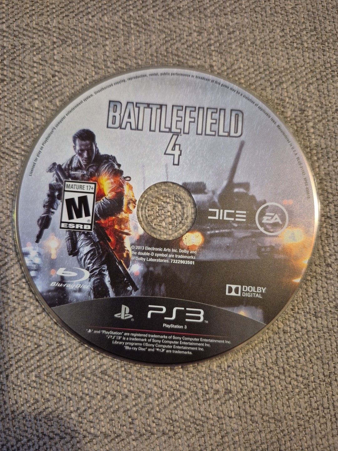 Battlefield 4 (PlayStation PS3) DISC ONLY NO USPS TRACKING