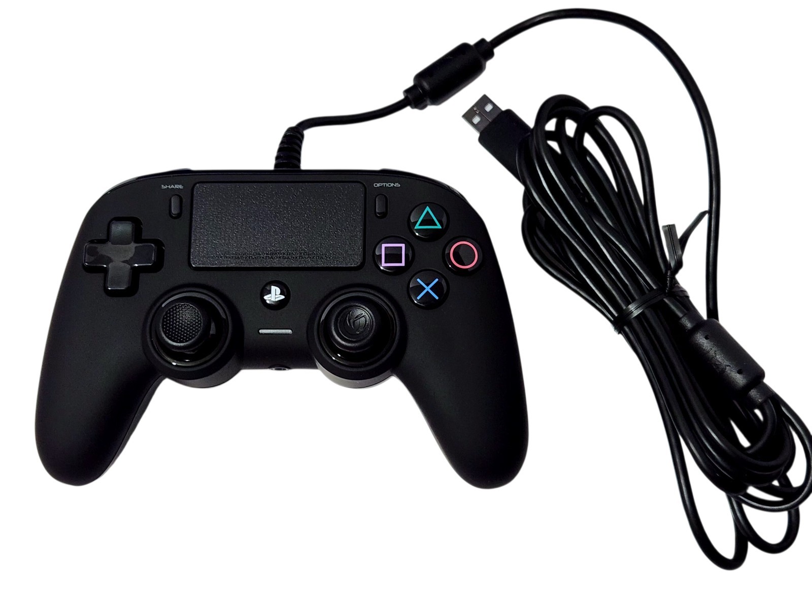 PS4 Wired Controller for PlayStation 4 & PC – Nacon – Black