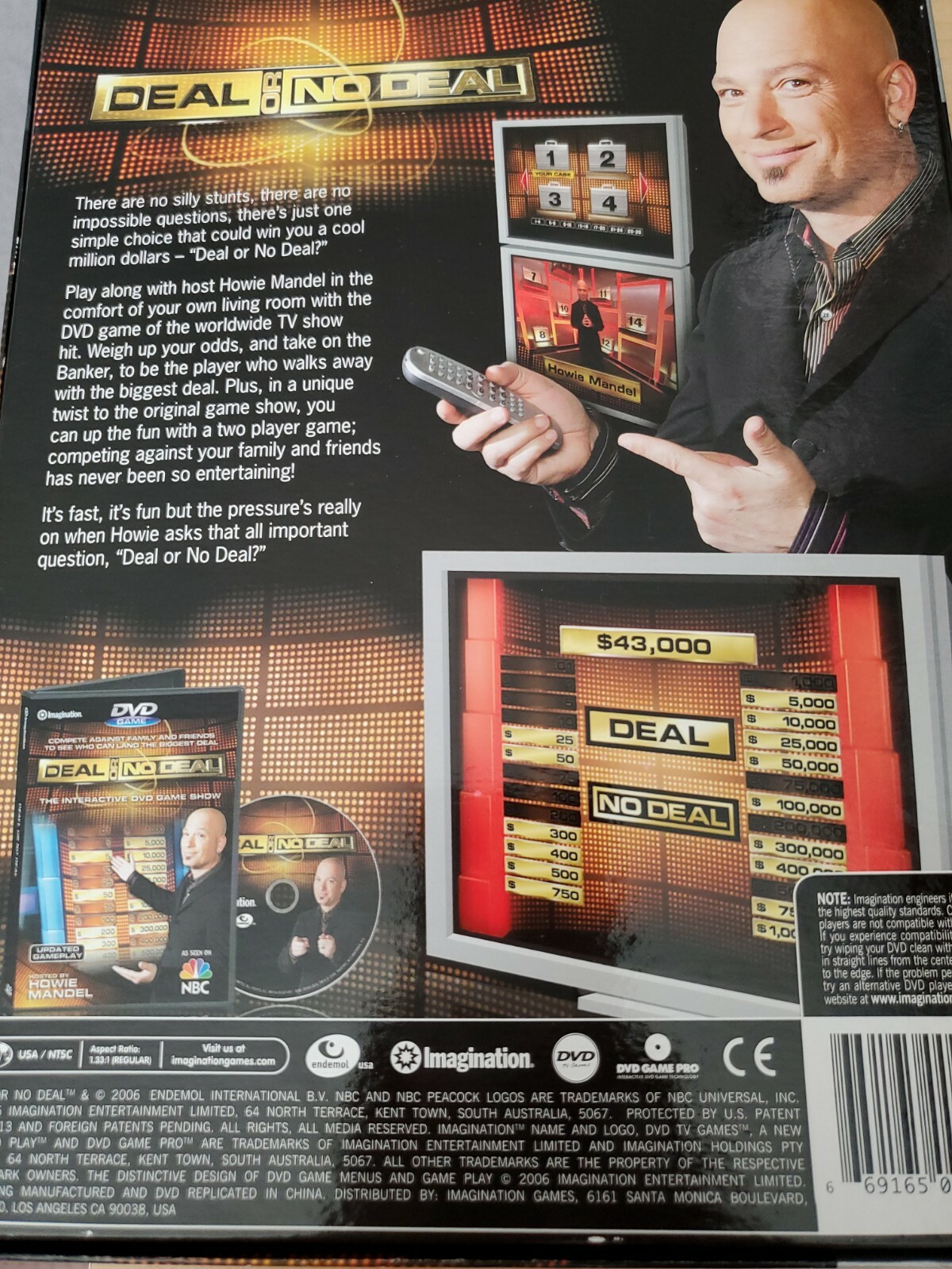 Imagination – DVD Game – Deal or No Deal – Interactive Game with CD