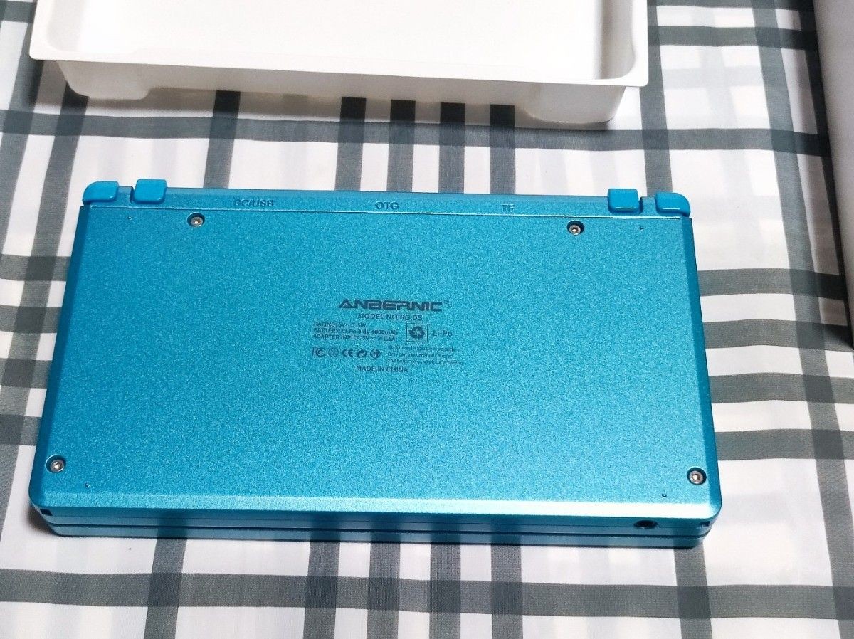 ANBERNIC RG DS Turquoise Blue Android Retro Handheld Console Used Japan Tested