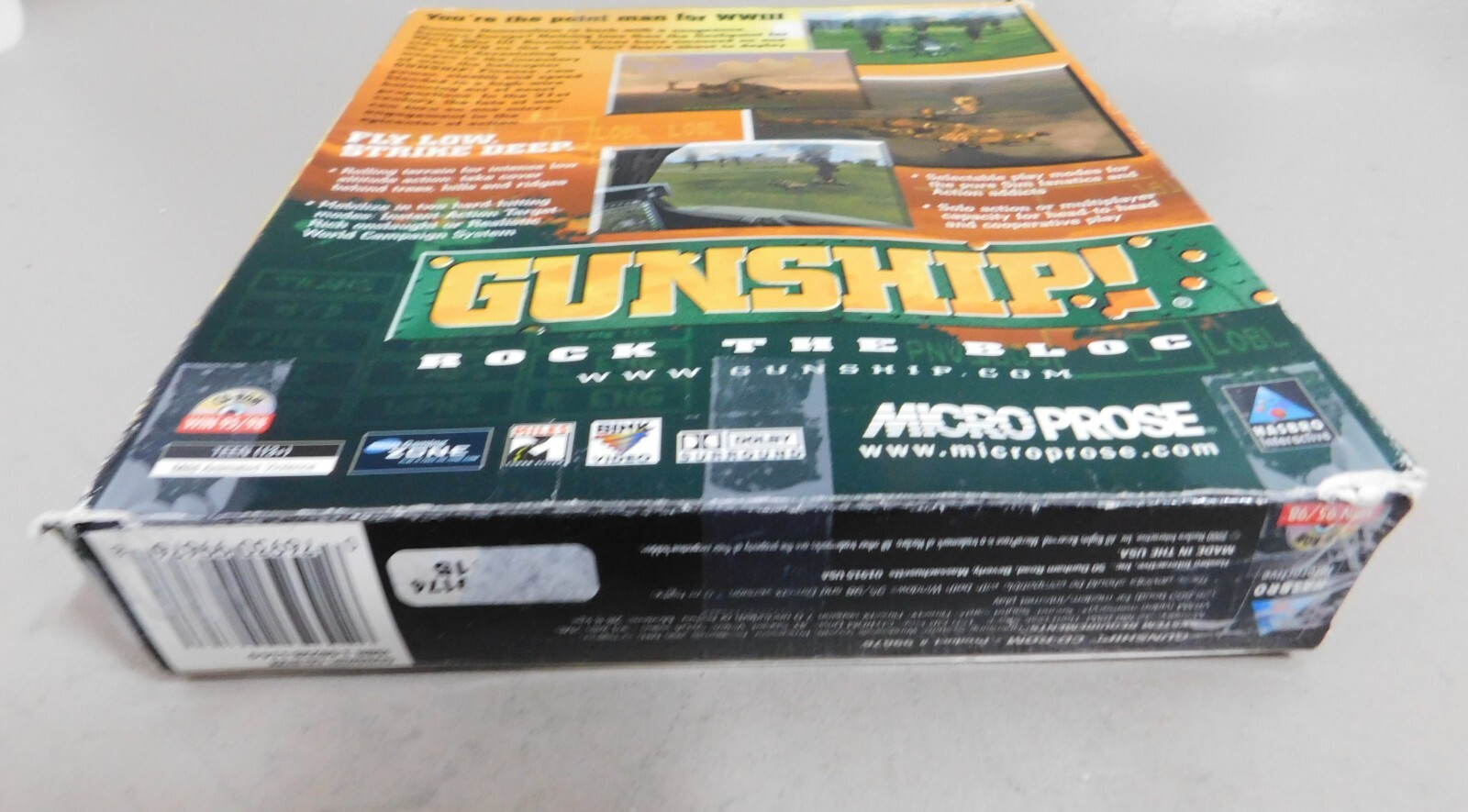 GUNSHIP! PC Big Box Attack Helicopter Simulation Game 2000 Micro Prose Complete