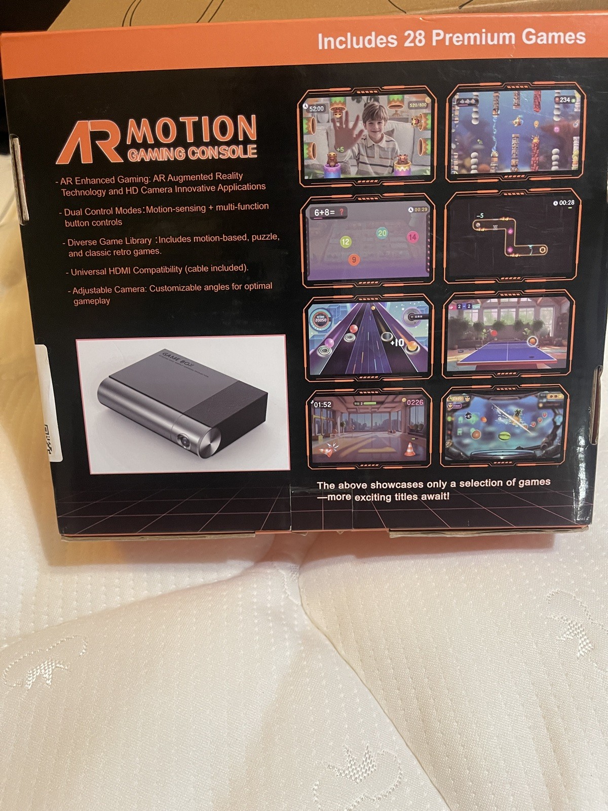 AR Motion Gaming Console Plug & Play Video Game System for Kids & Family Fun