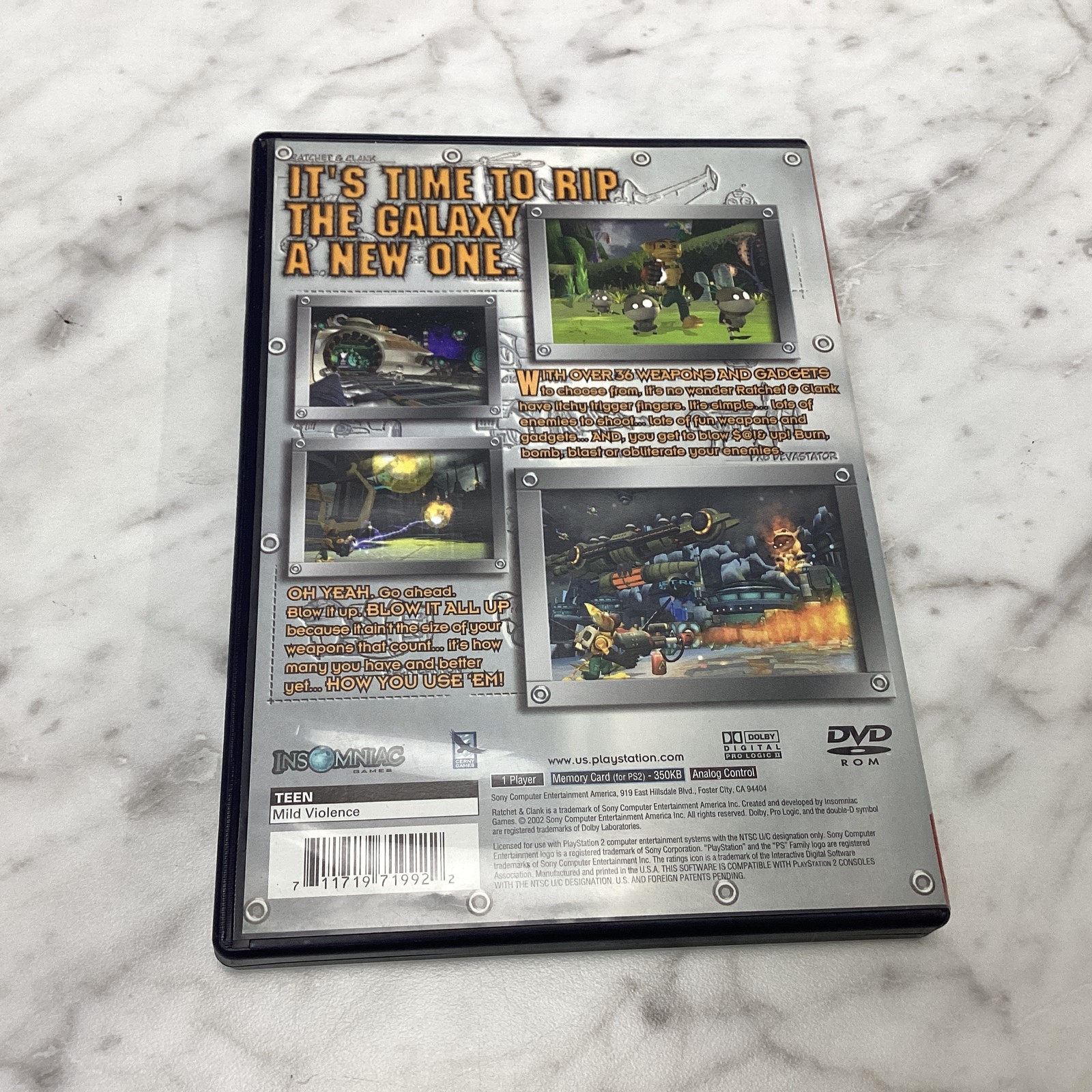 Ratchet & Clank – Sony PlayStation 2 PS2 Greatest Hits Action Adventure Game